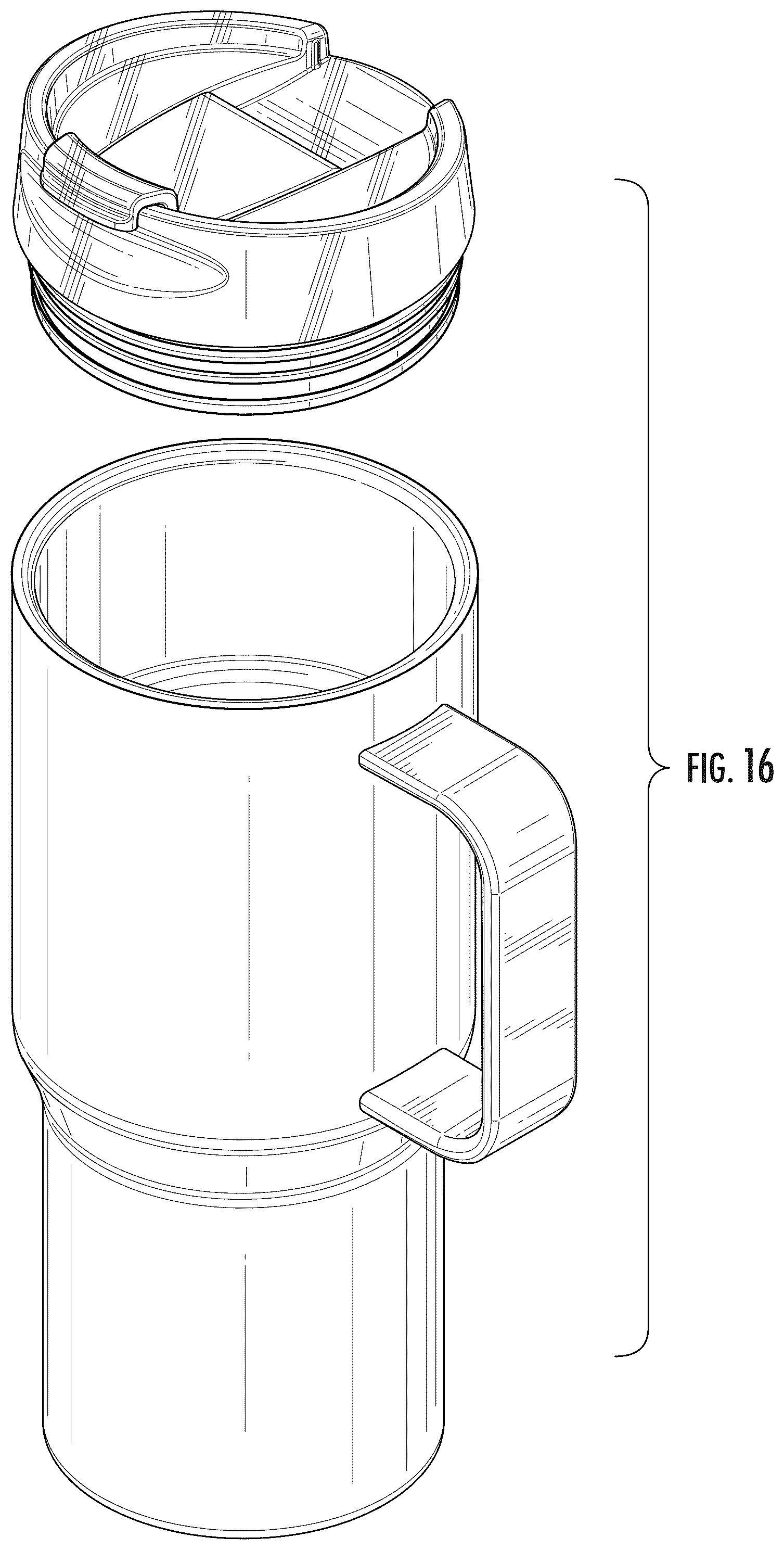 Patent USD1043254 Figure 14 – Beverageware