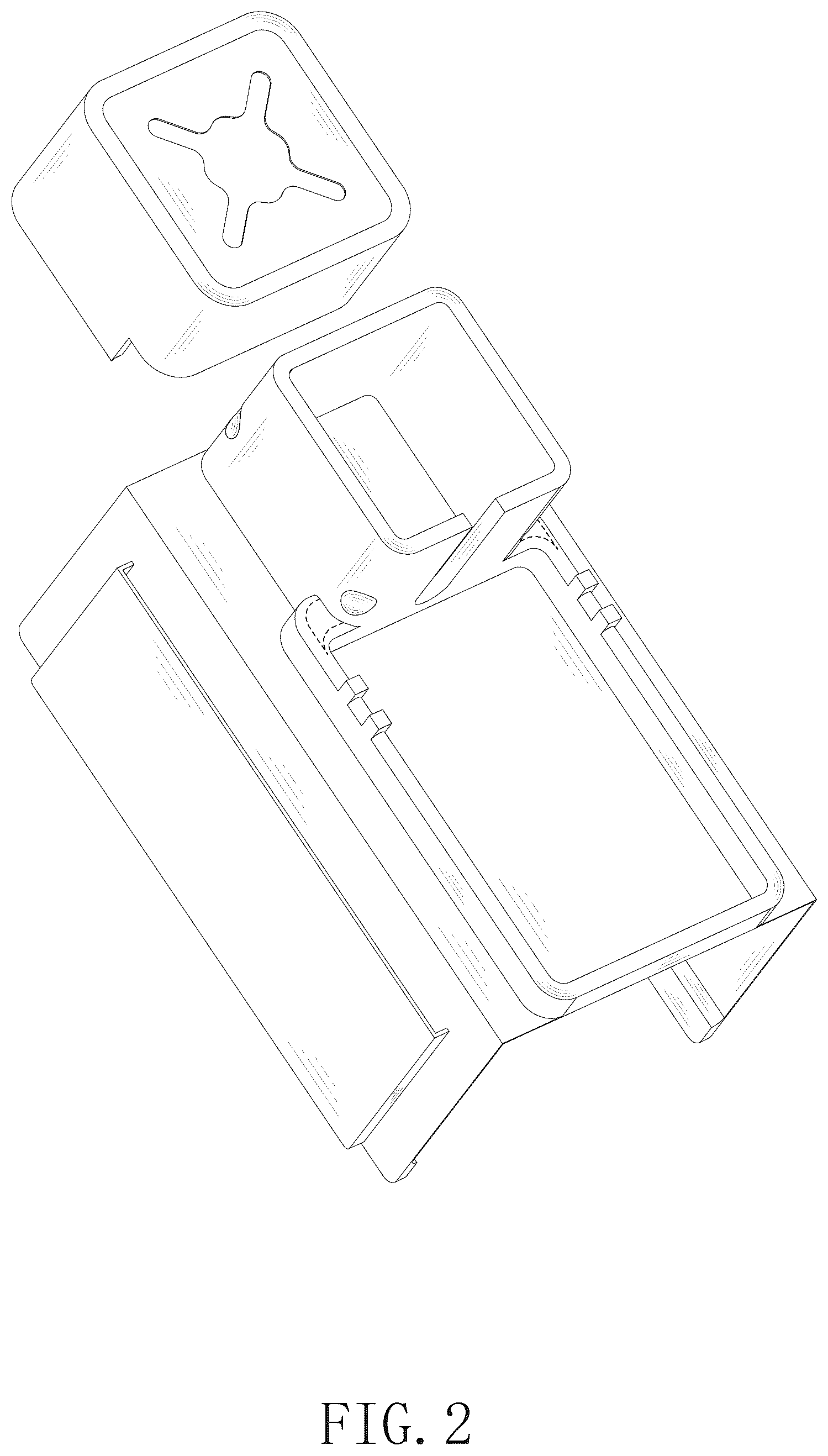 Patent USD1043256 Figure 2 – Cup holder tray