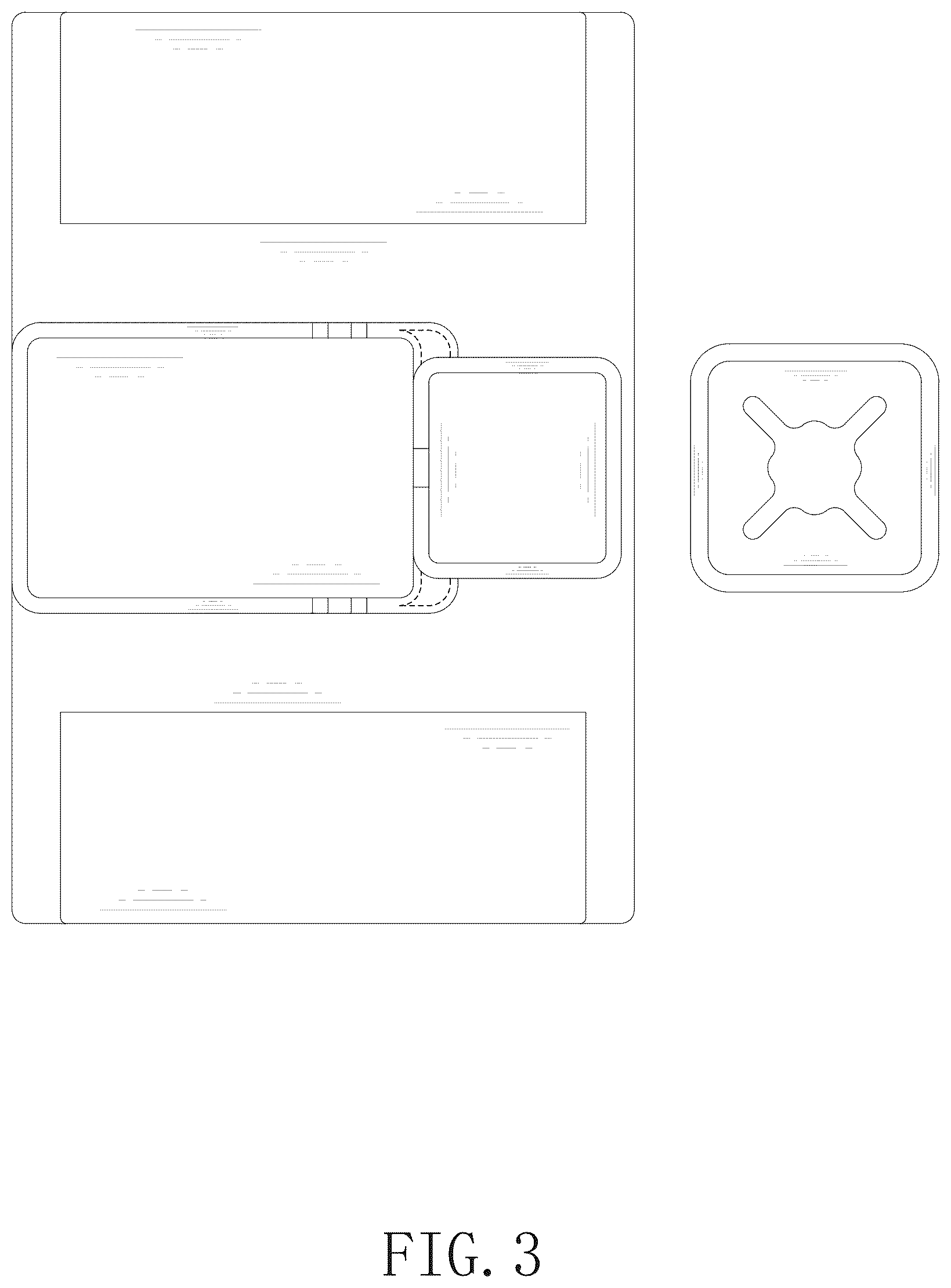 Patent USD1043256 Figure 3 – Cup holder tray