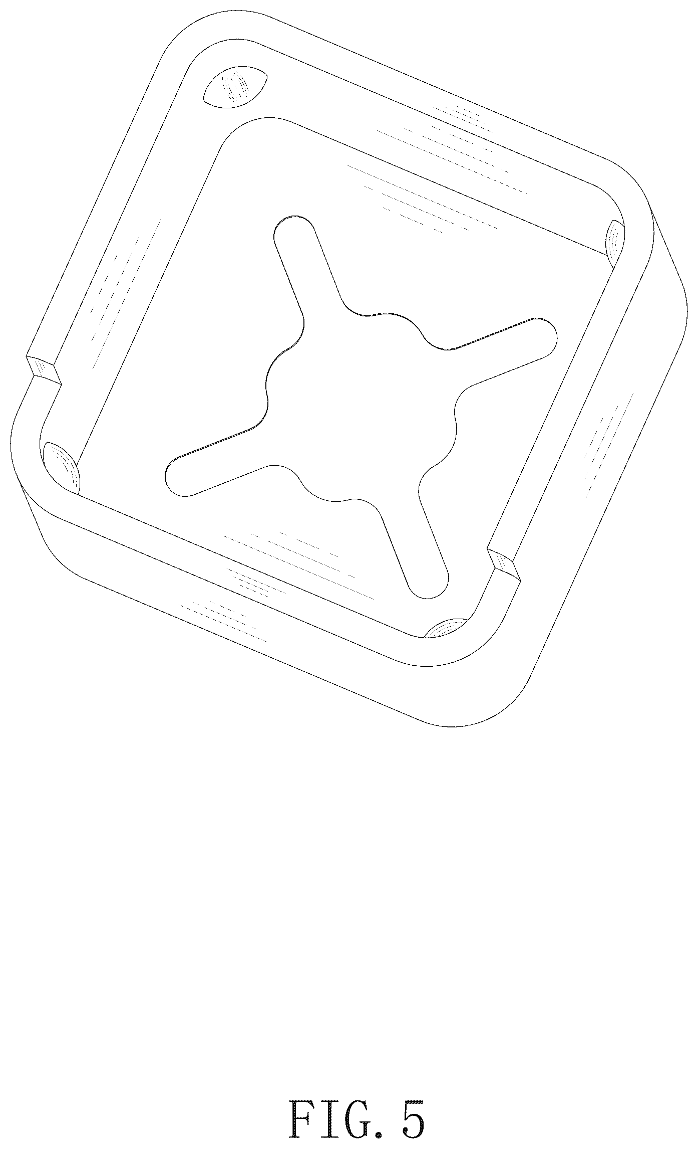 Patent USD1043256 Figure 5 – Cup holder tray