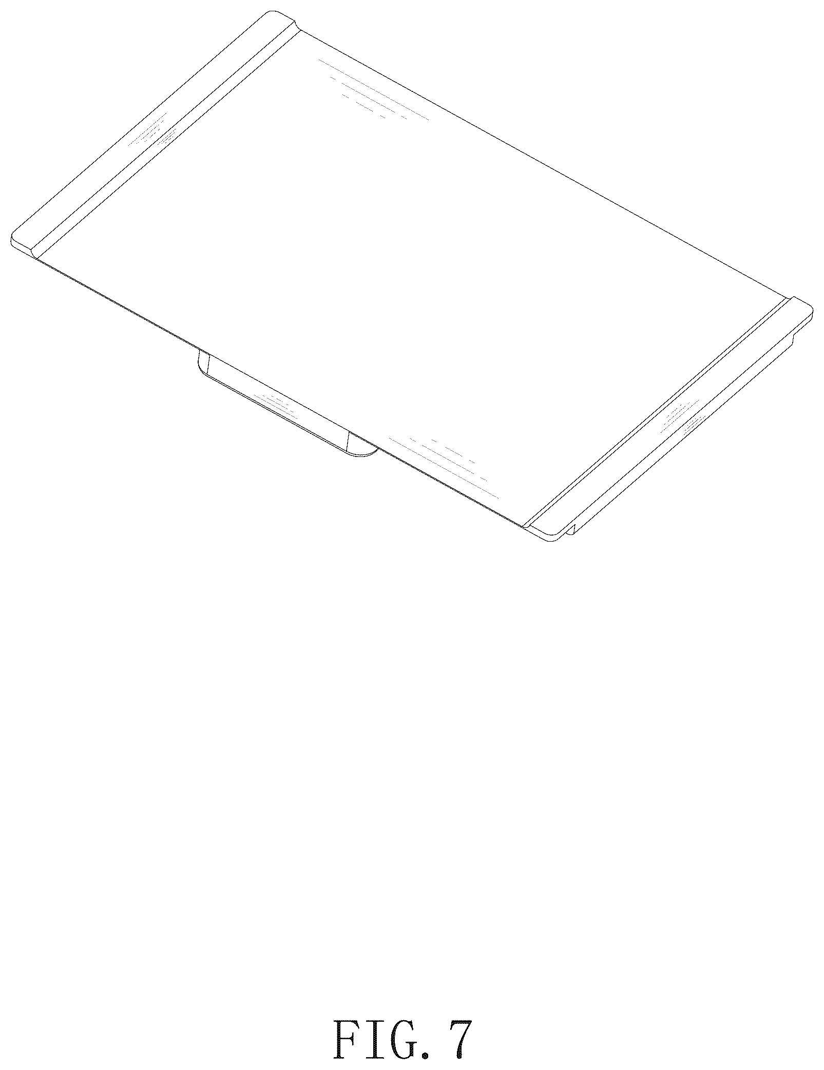 Patent USD1043256 Figure 7 – Cup holder tray