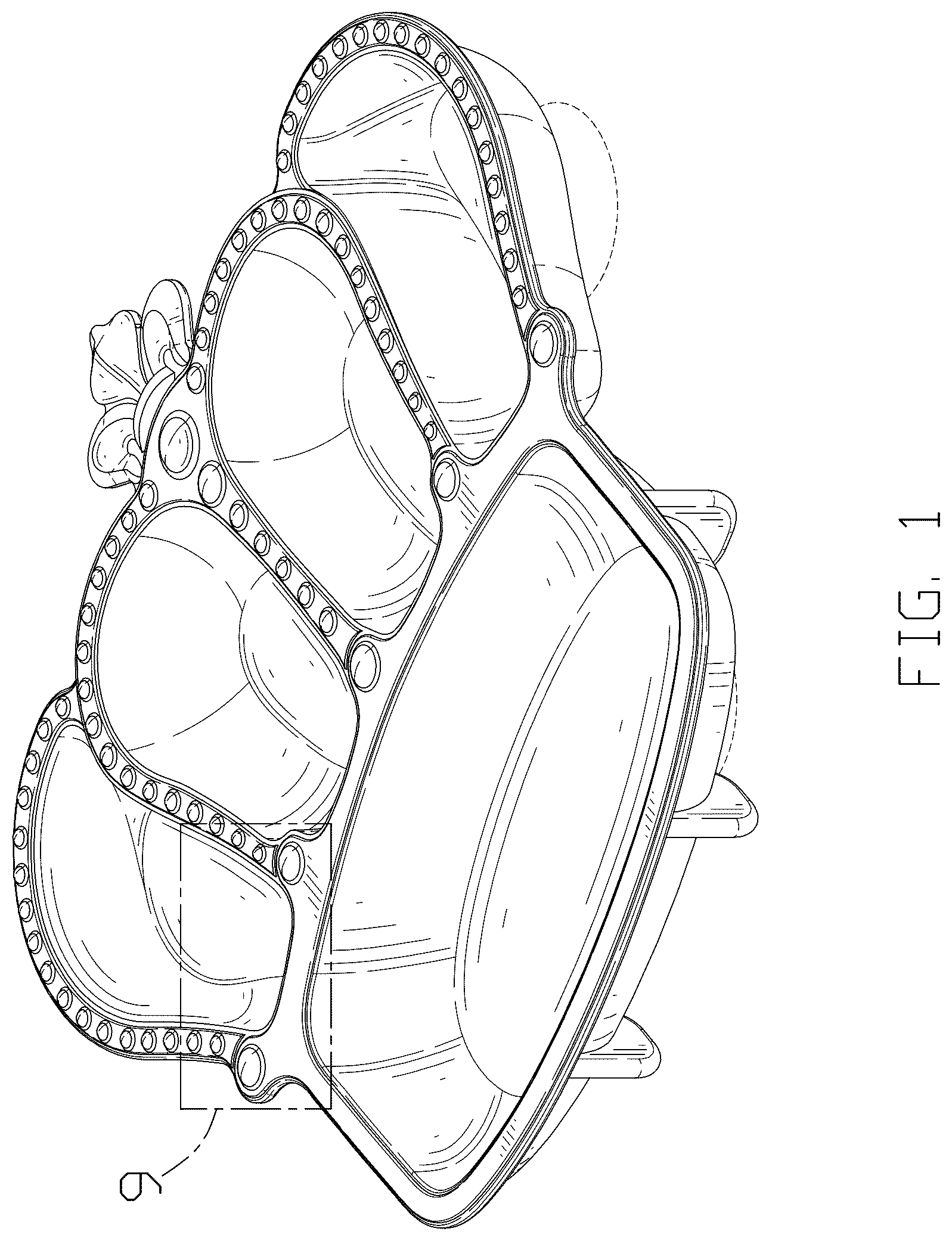 Patent USD1043257 Figure 1 – Food plate