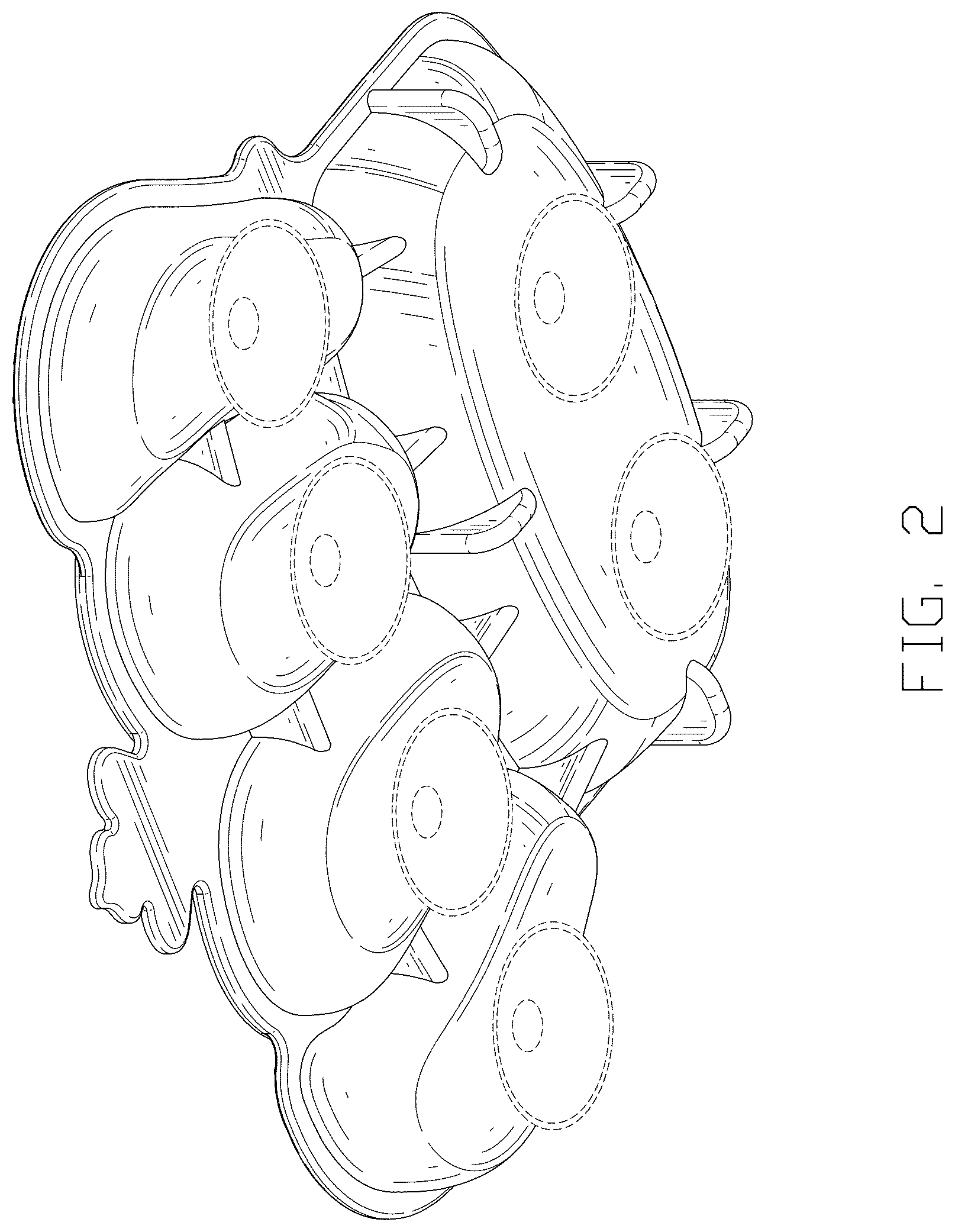 Patent USD1043257 Figure 2 – Food plate