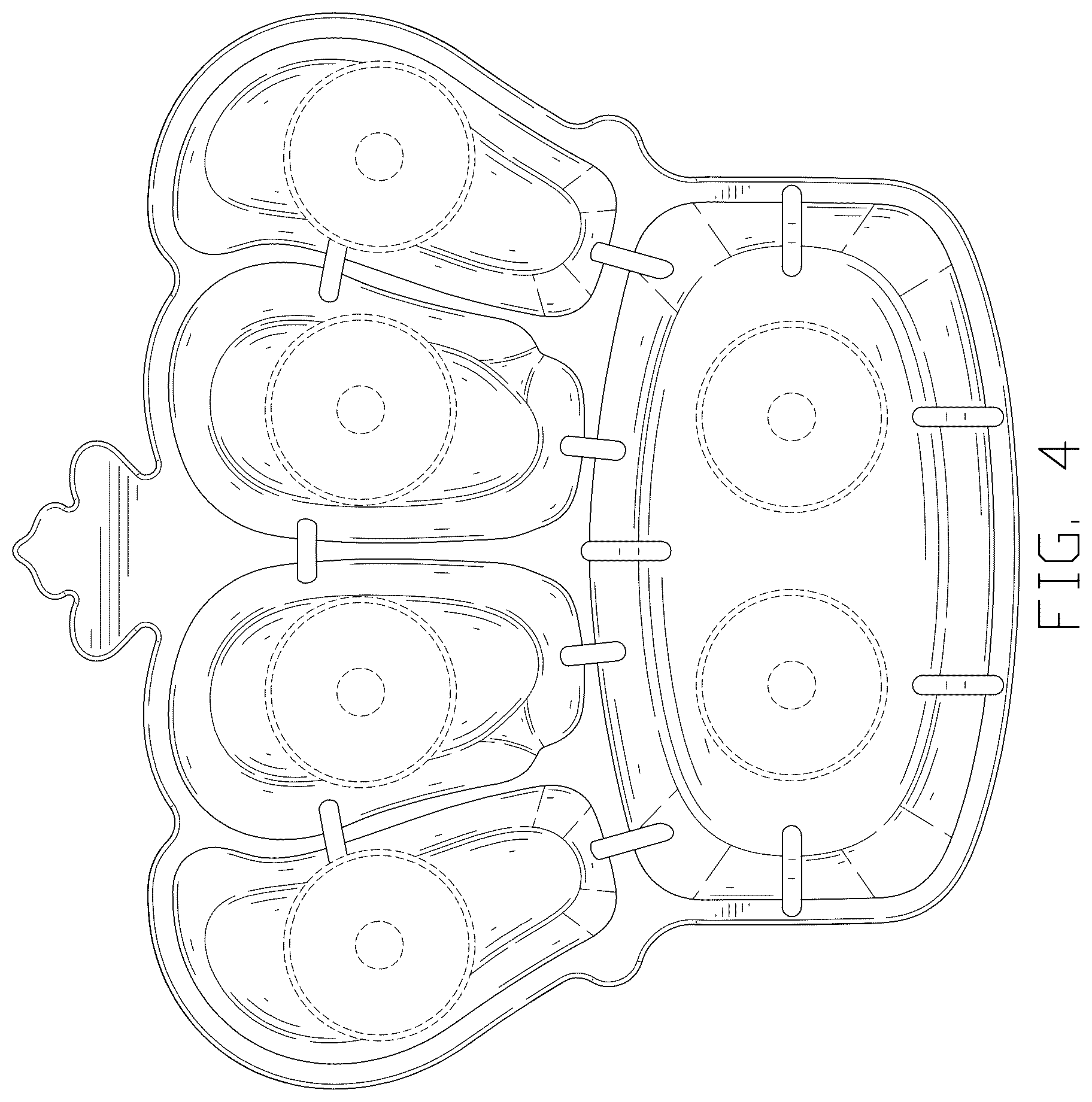 Patent USD1043257 Figure 4 – Food plate