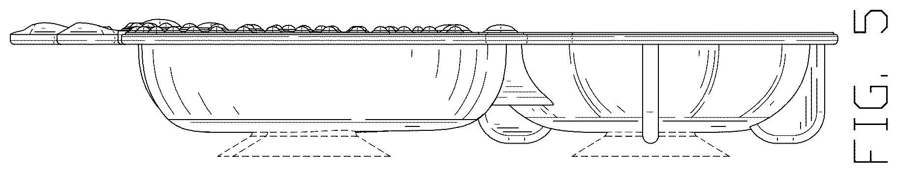Patent USD1043257 Figure 5 – Food plate