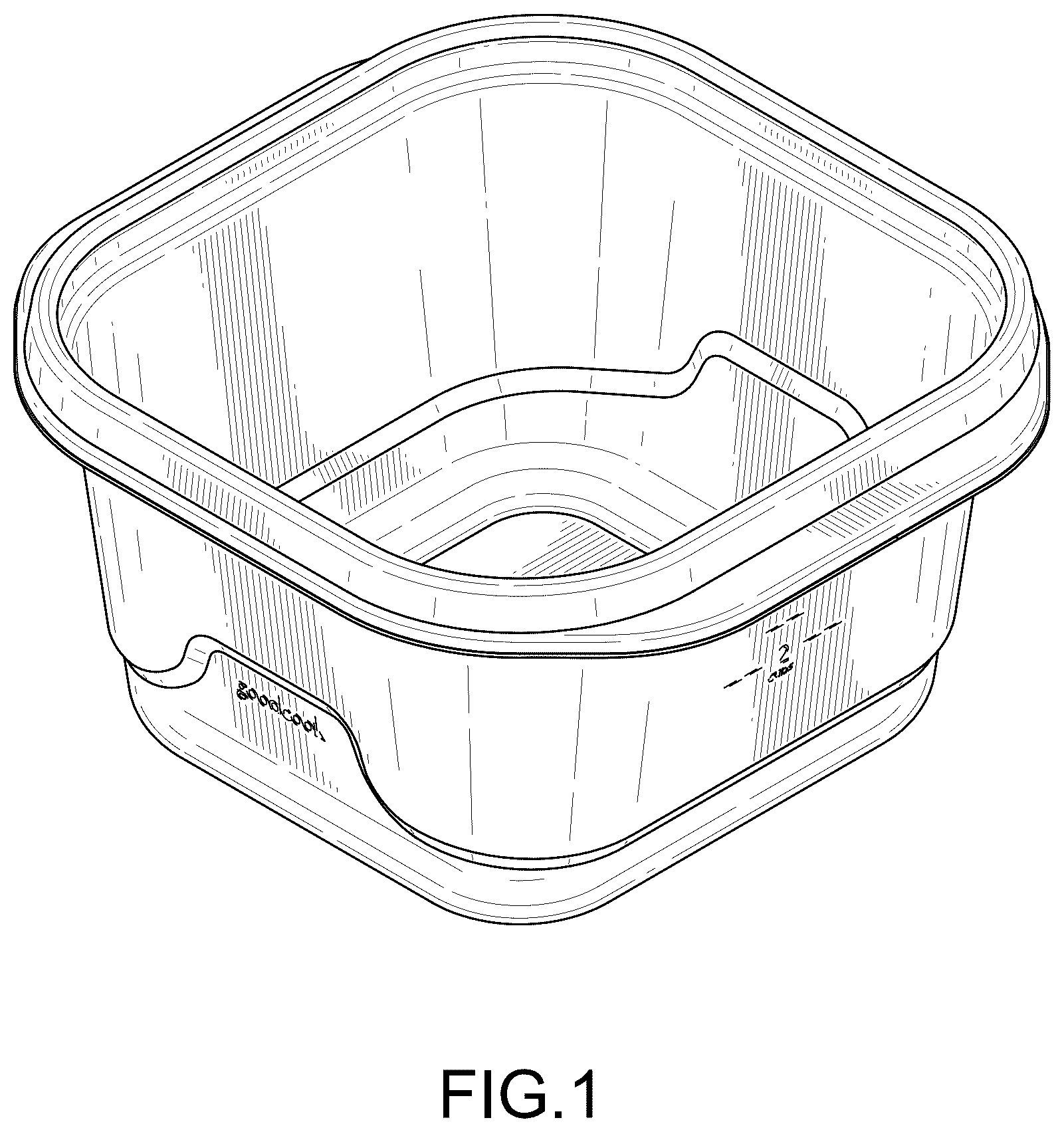 Patent USD1043261 Figure 1 – Container