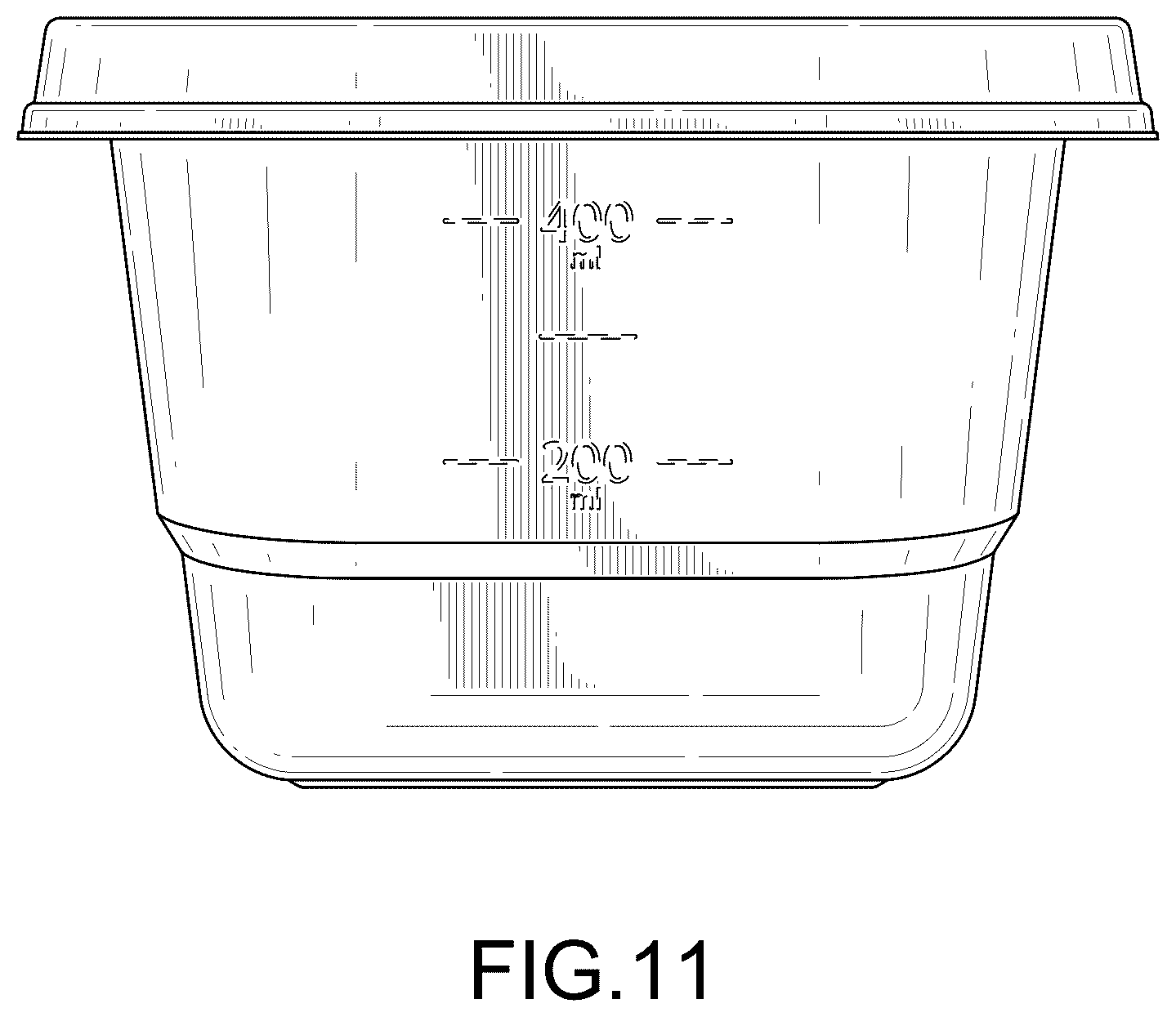 Patent USD1043261 Figure 11 – Container