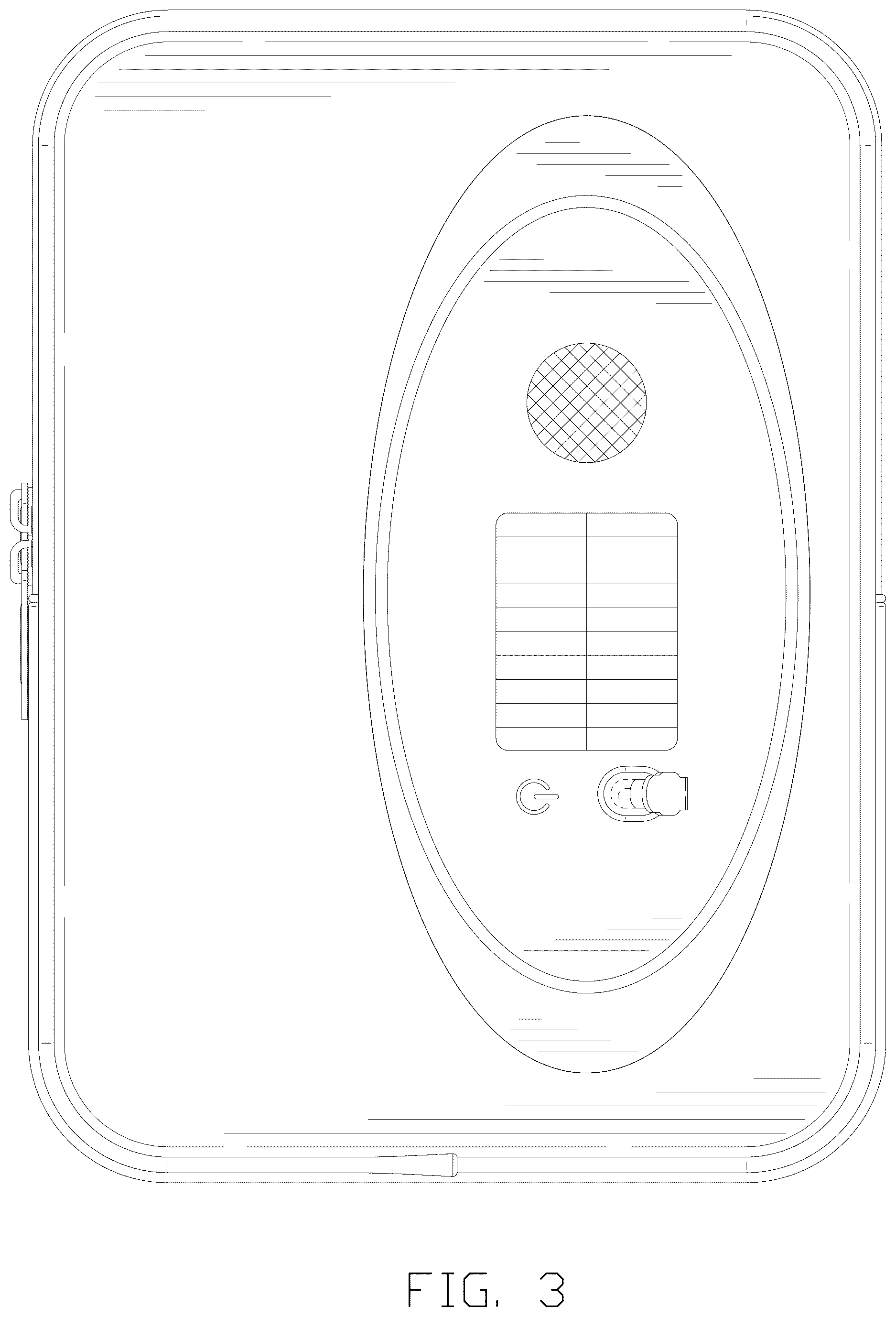 Patent USD1043262 Figure 3 – Cooler bag for solar LED speaker