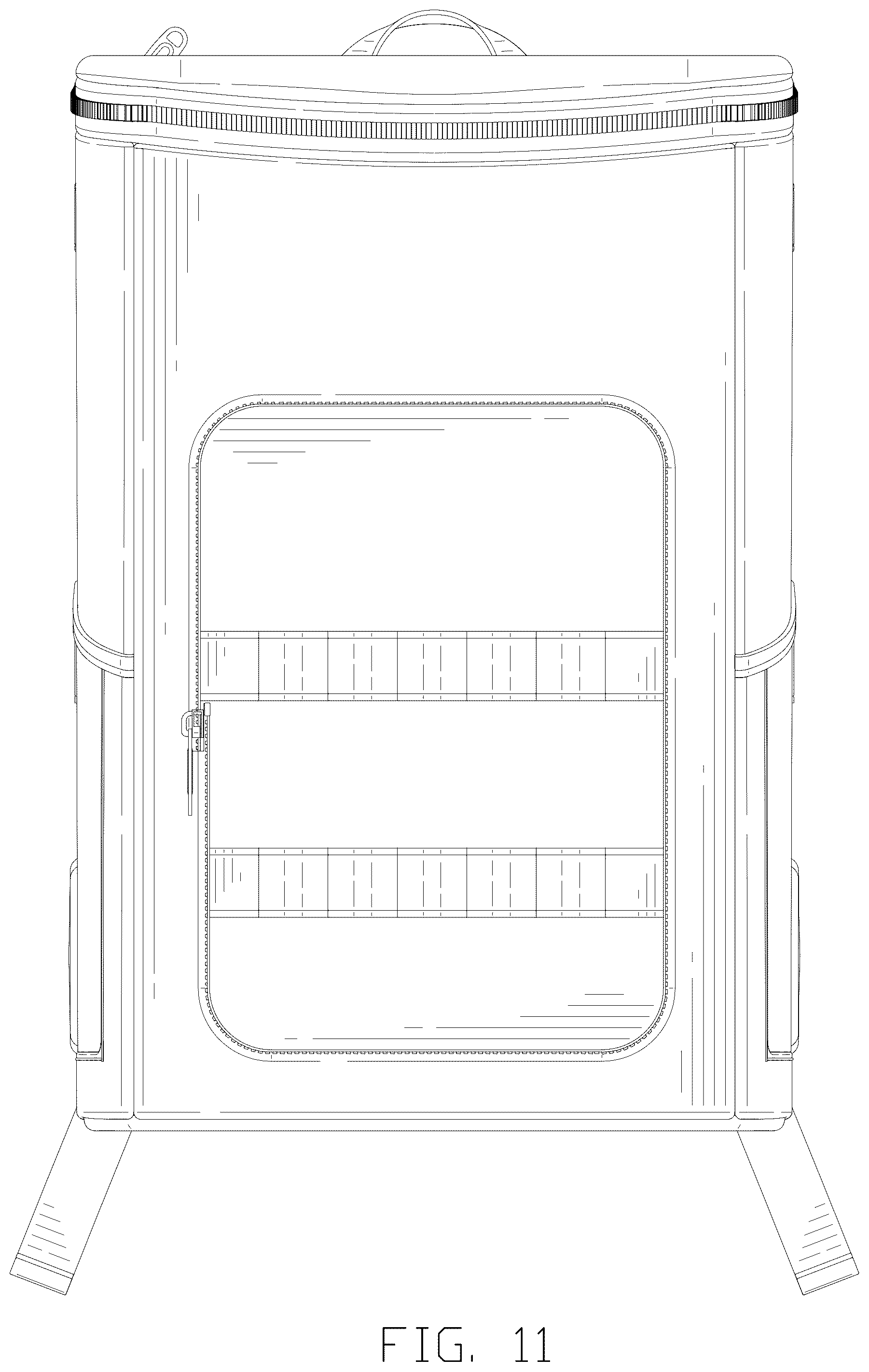 Patent USD1043262 Figure 11 – Cooler bag for solar LED speaker
