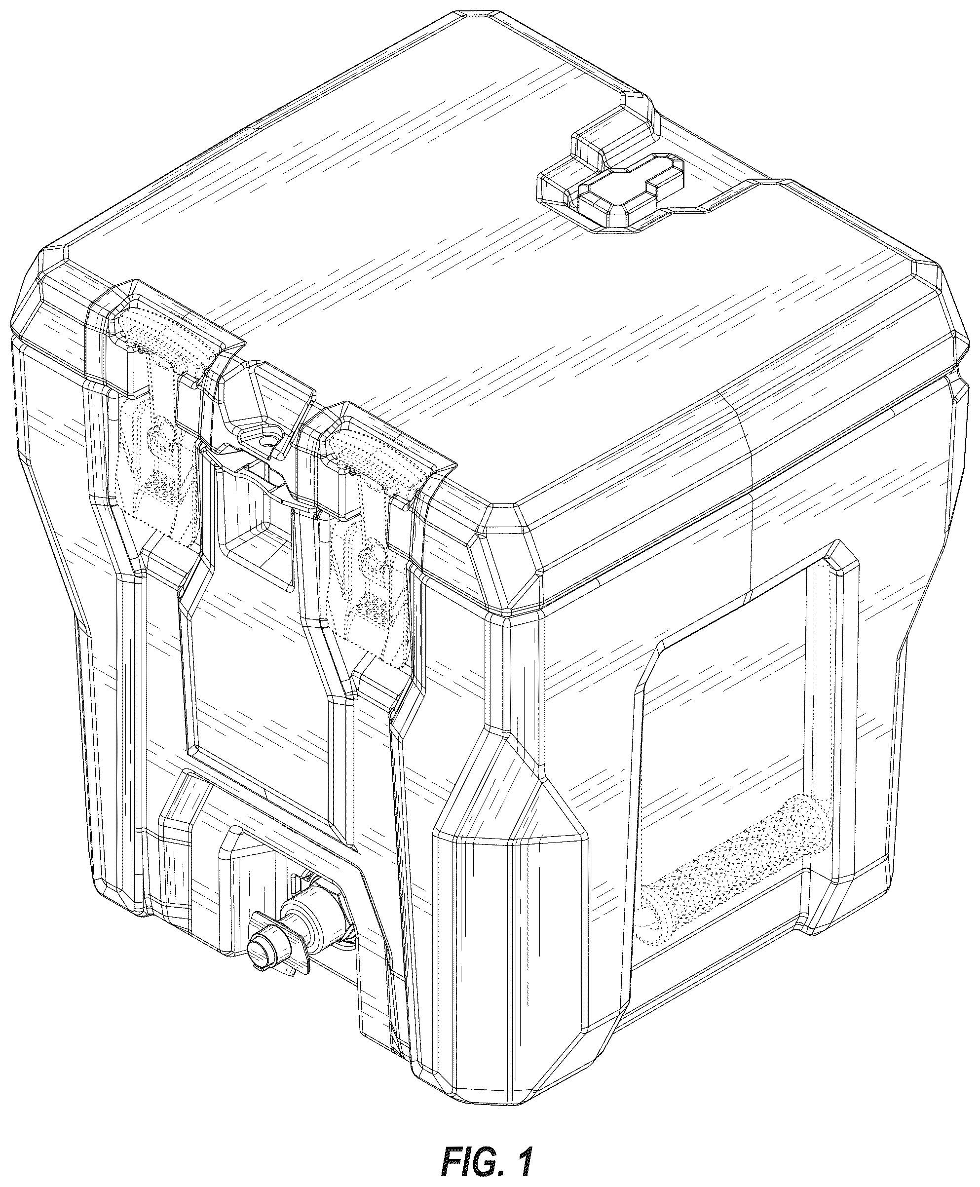 Patent USD1043263 Figure 1 – Container