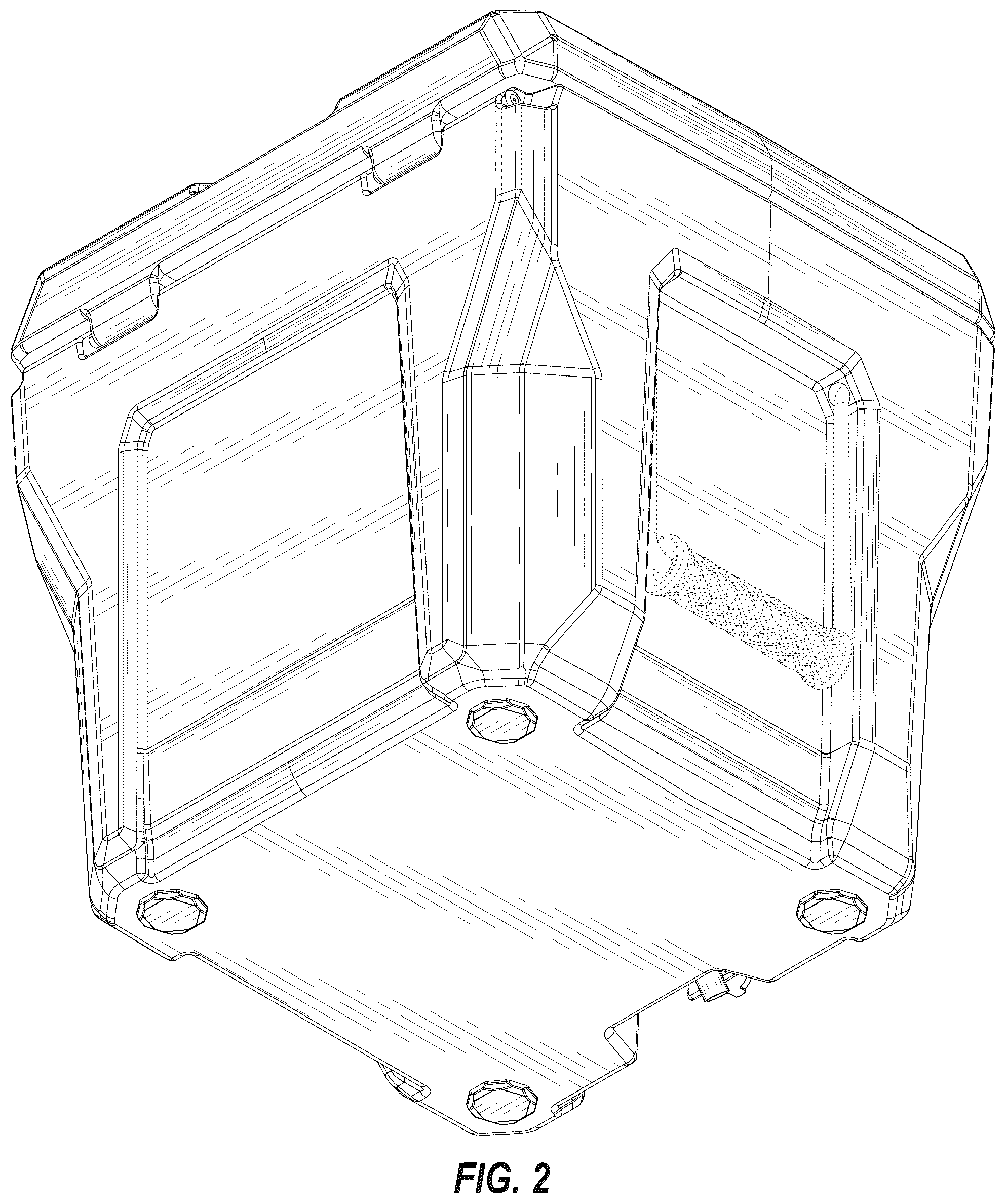 Patent USD1043263 Figure 2 – Container