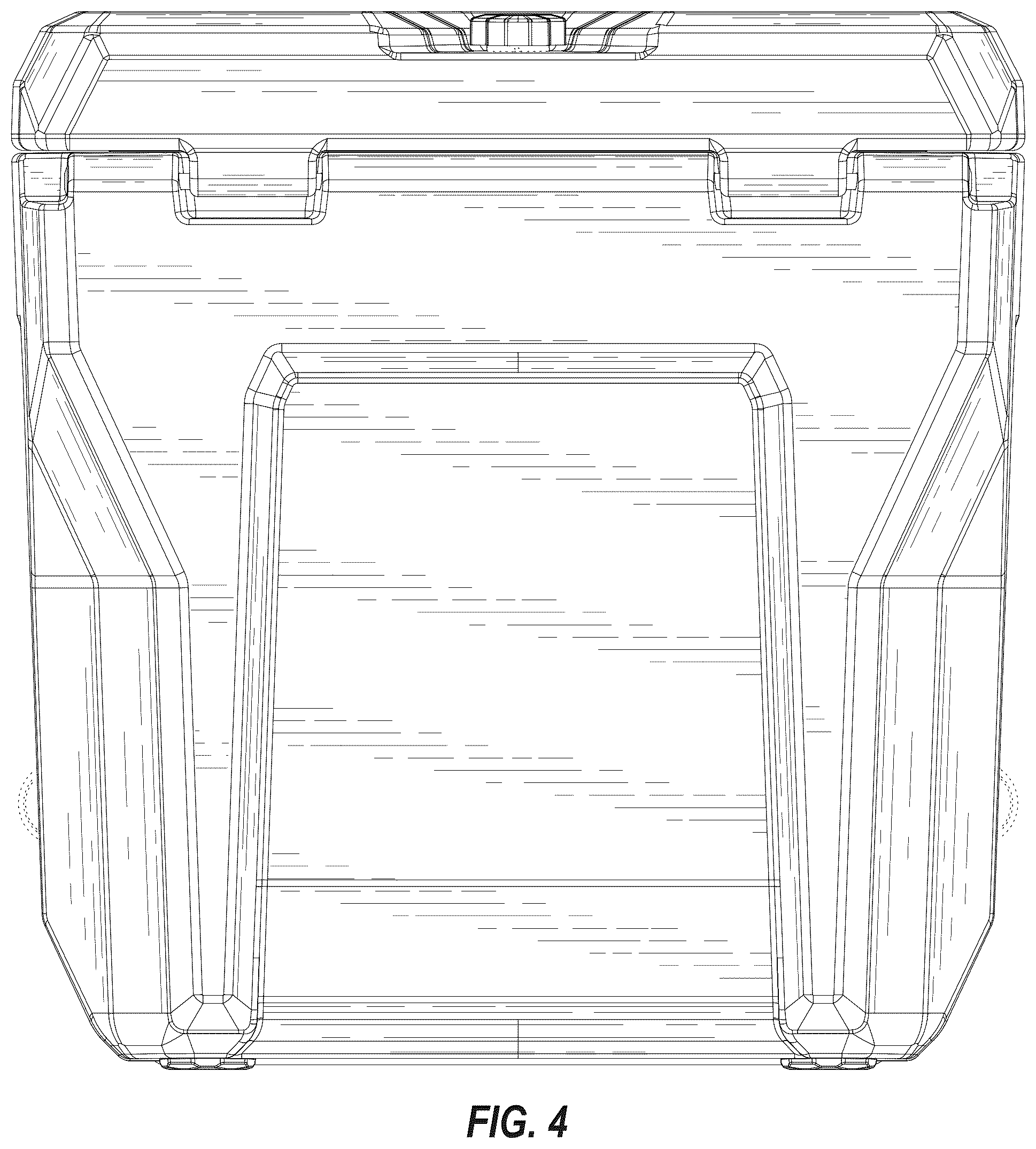 Patent USD1043263 Figure 4 – Container