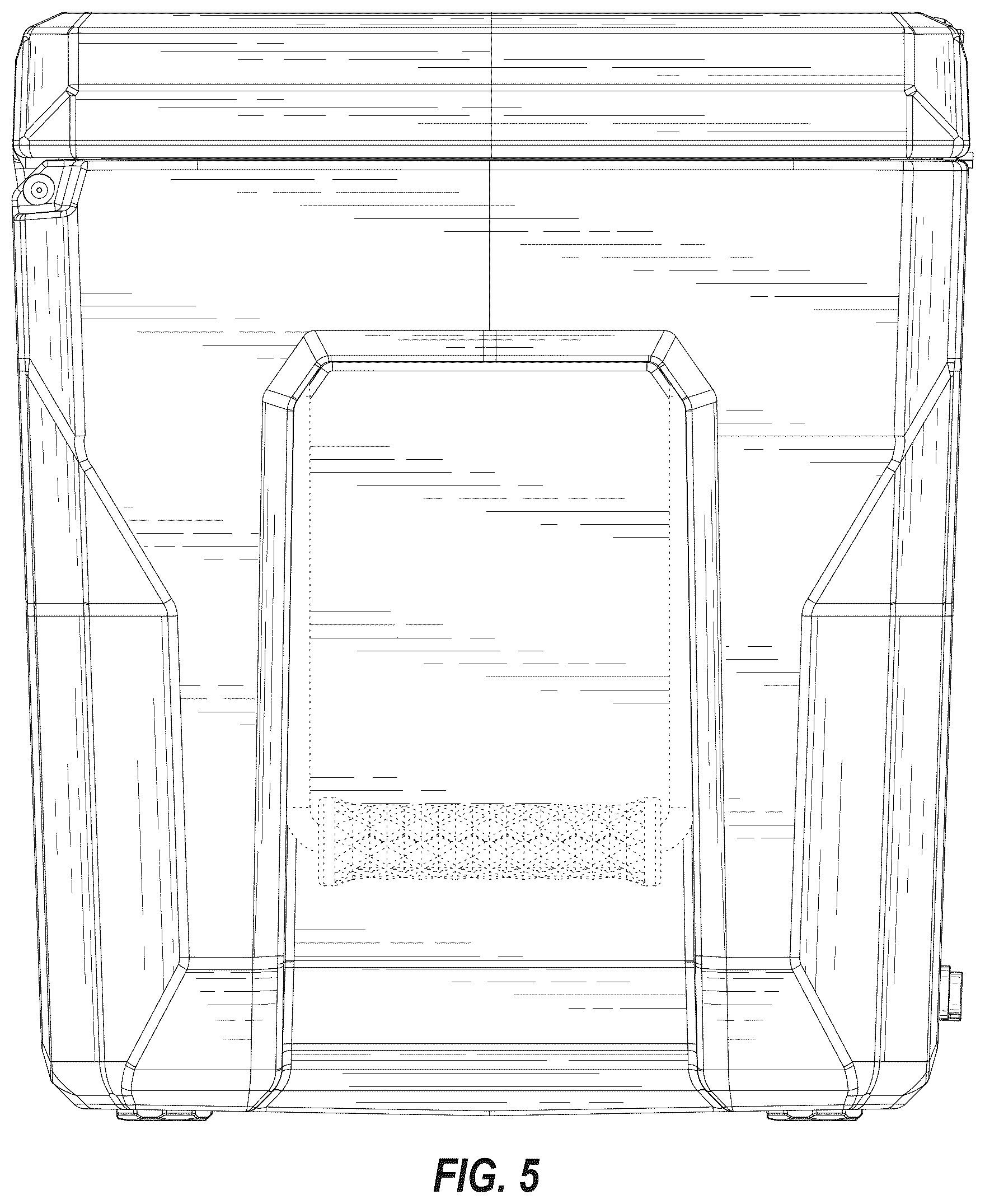 Patent USD1043263 Figure 5 – Container