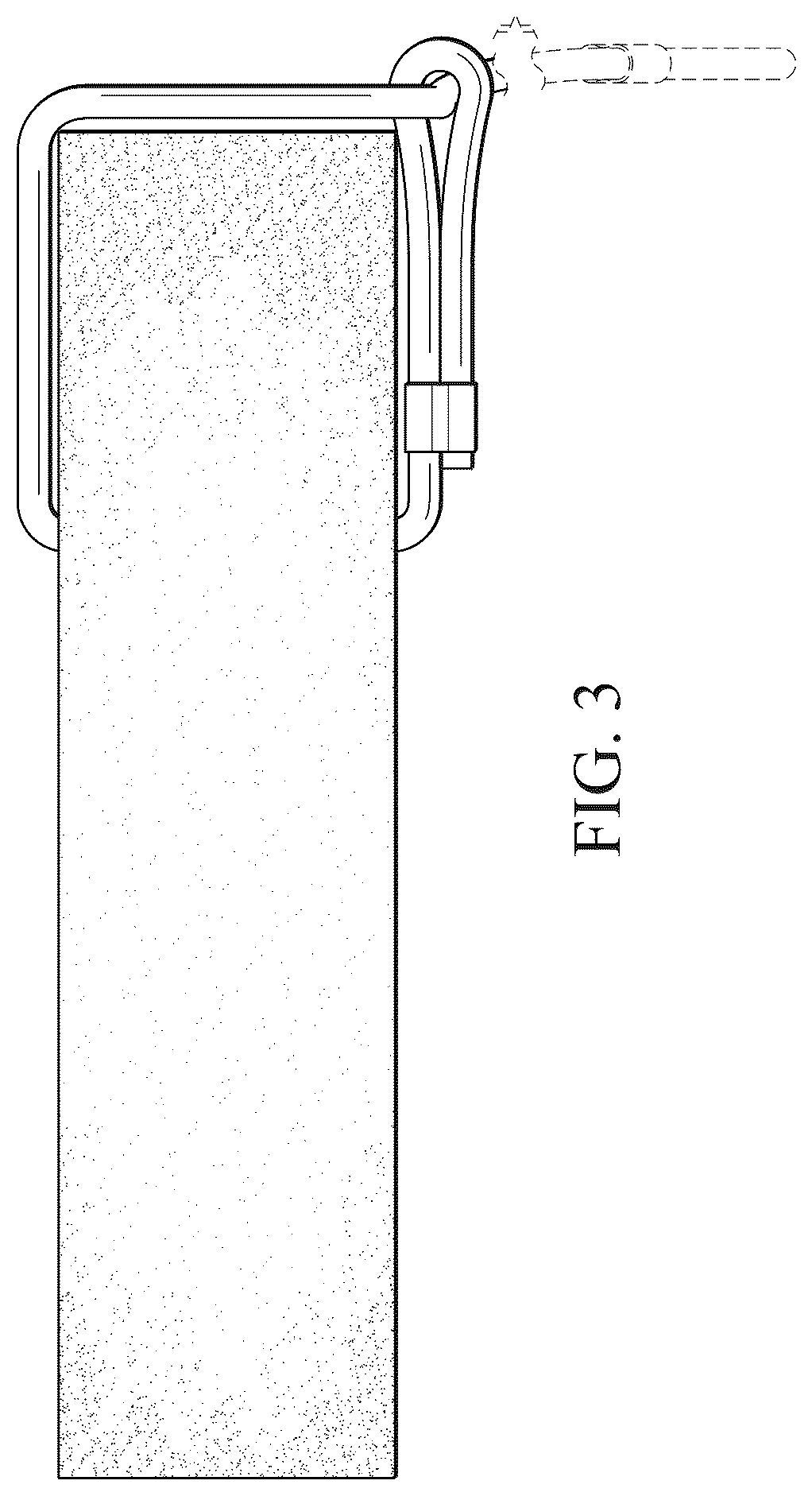 Patent USD1043264 Figure 3 – Beverage container holder