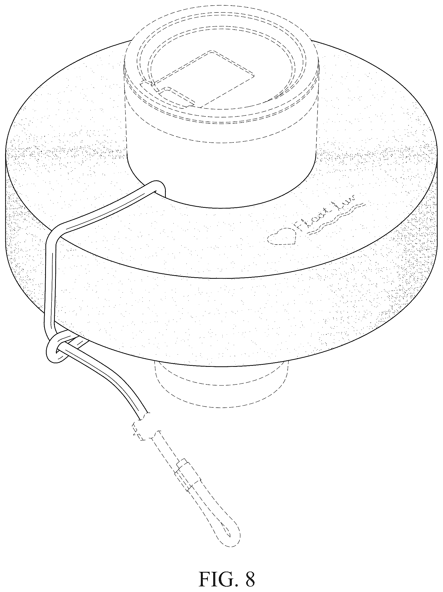 Patent USD1043264 Figure 8 – Beverage container holder