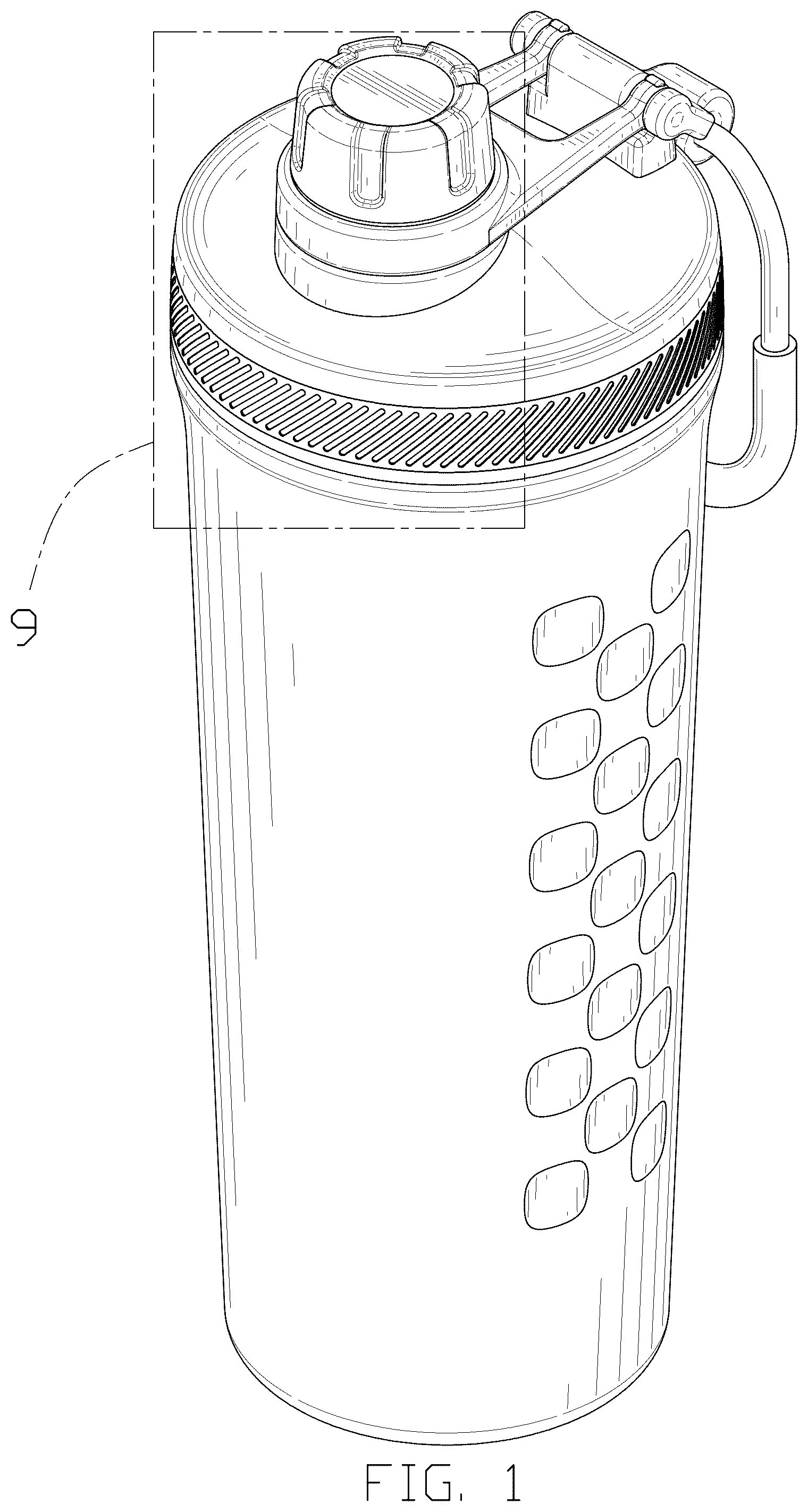 Patent USD1043265 Figure 1 – Bottle