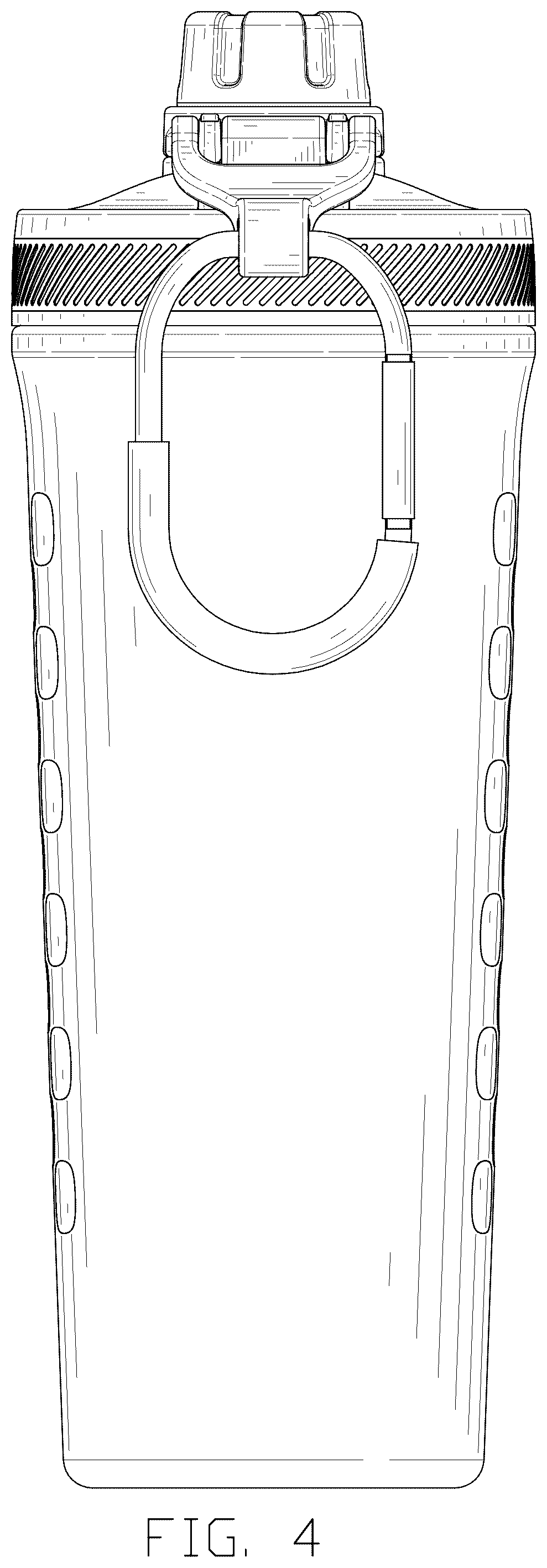 Patent USD1043265 Figure 4 – Bottle