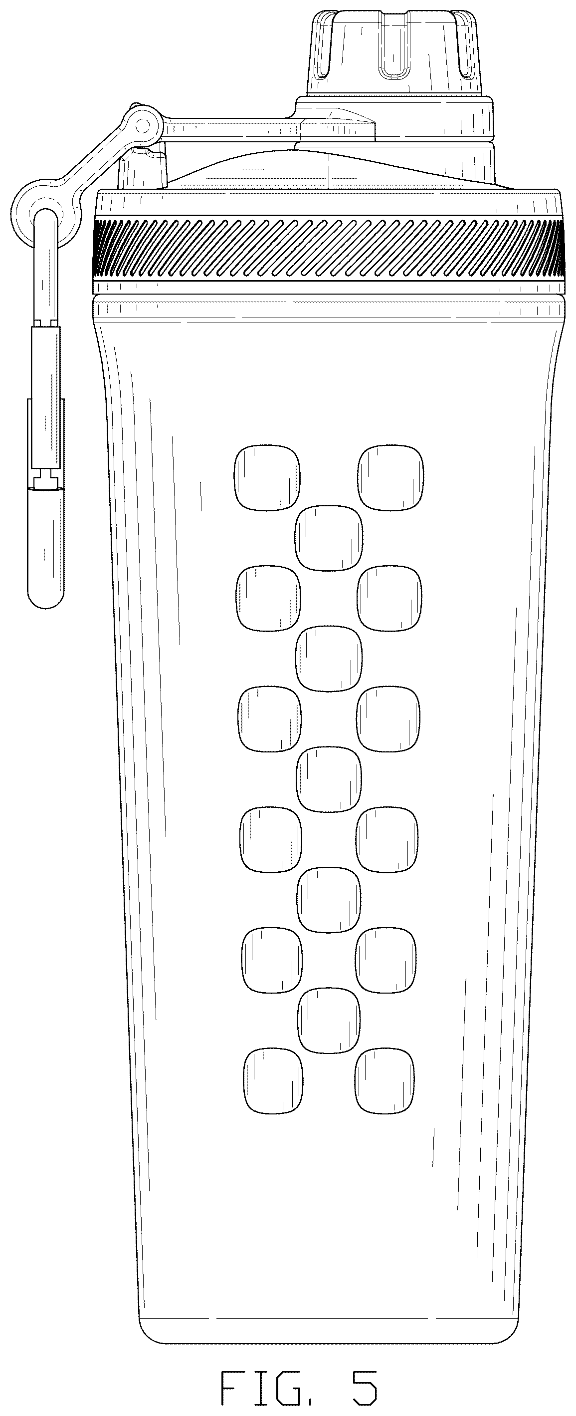 Patent USD1043265 Figure 5 – Bottle