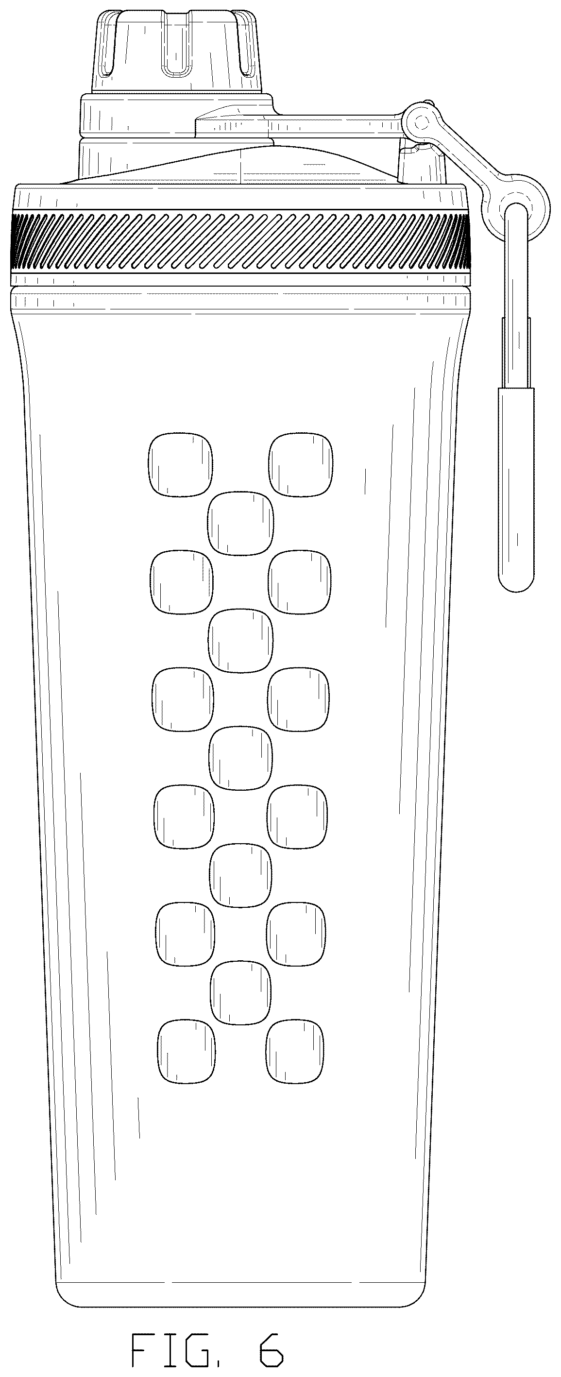 Patent USD1043265 Figure 6 – Bottle