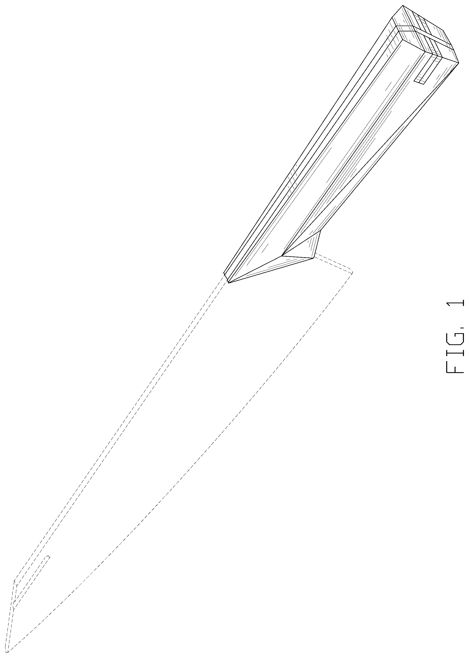 Patent USD1043270 Figure 1 – Knife handle