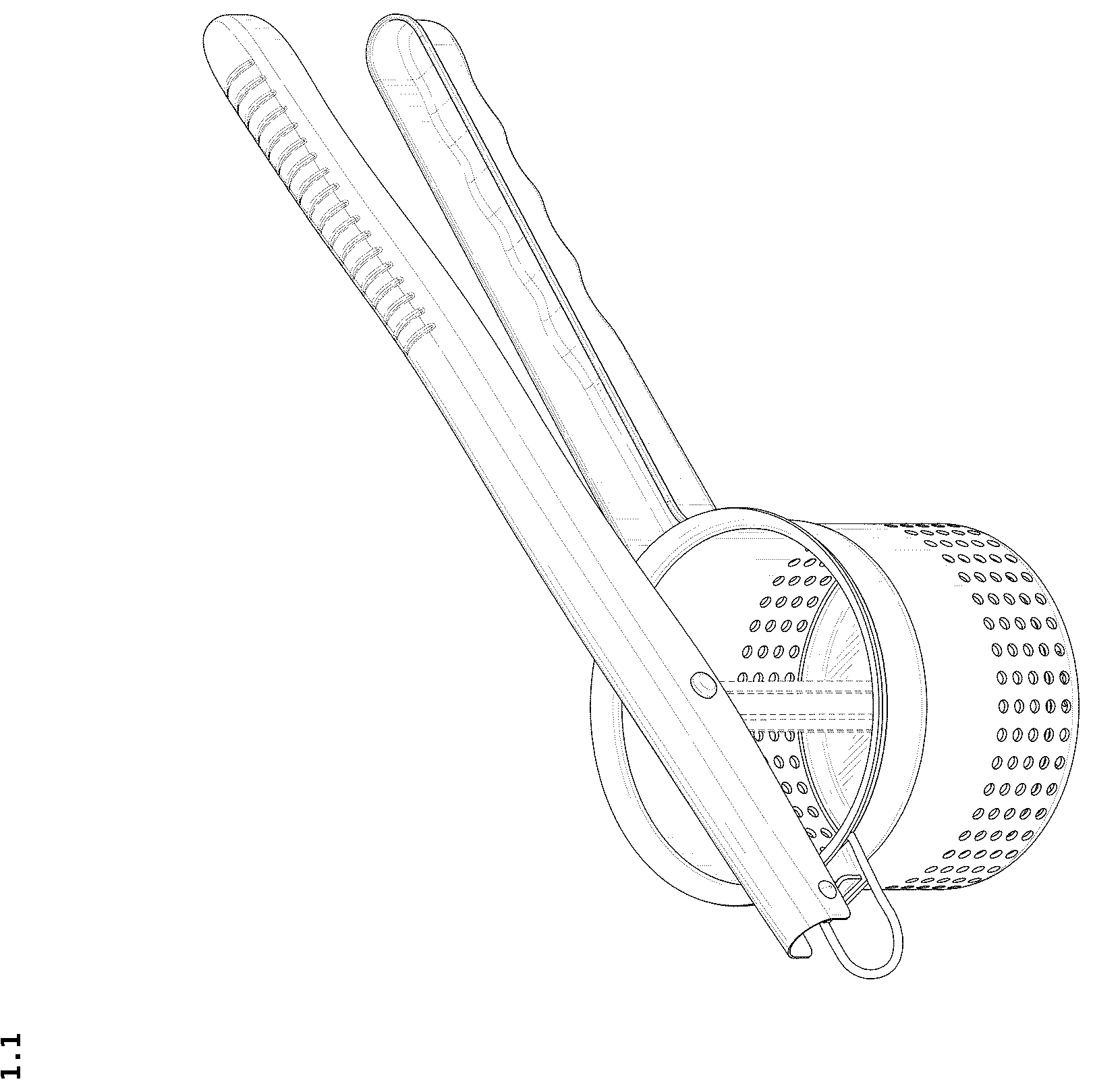 Patent USD1043272 Figure 1 – Potato masher