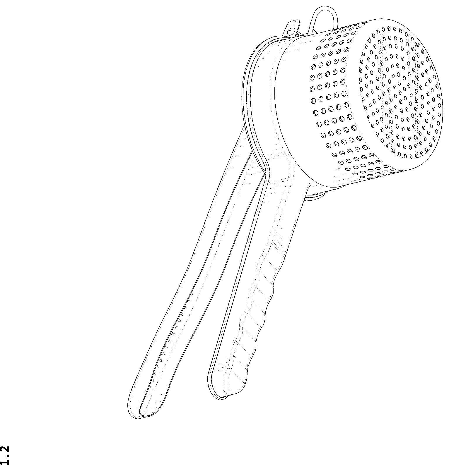 Patent USD1043272 Figure 2 – Potato masher