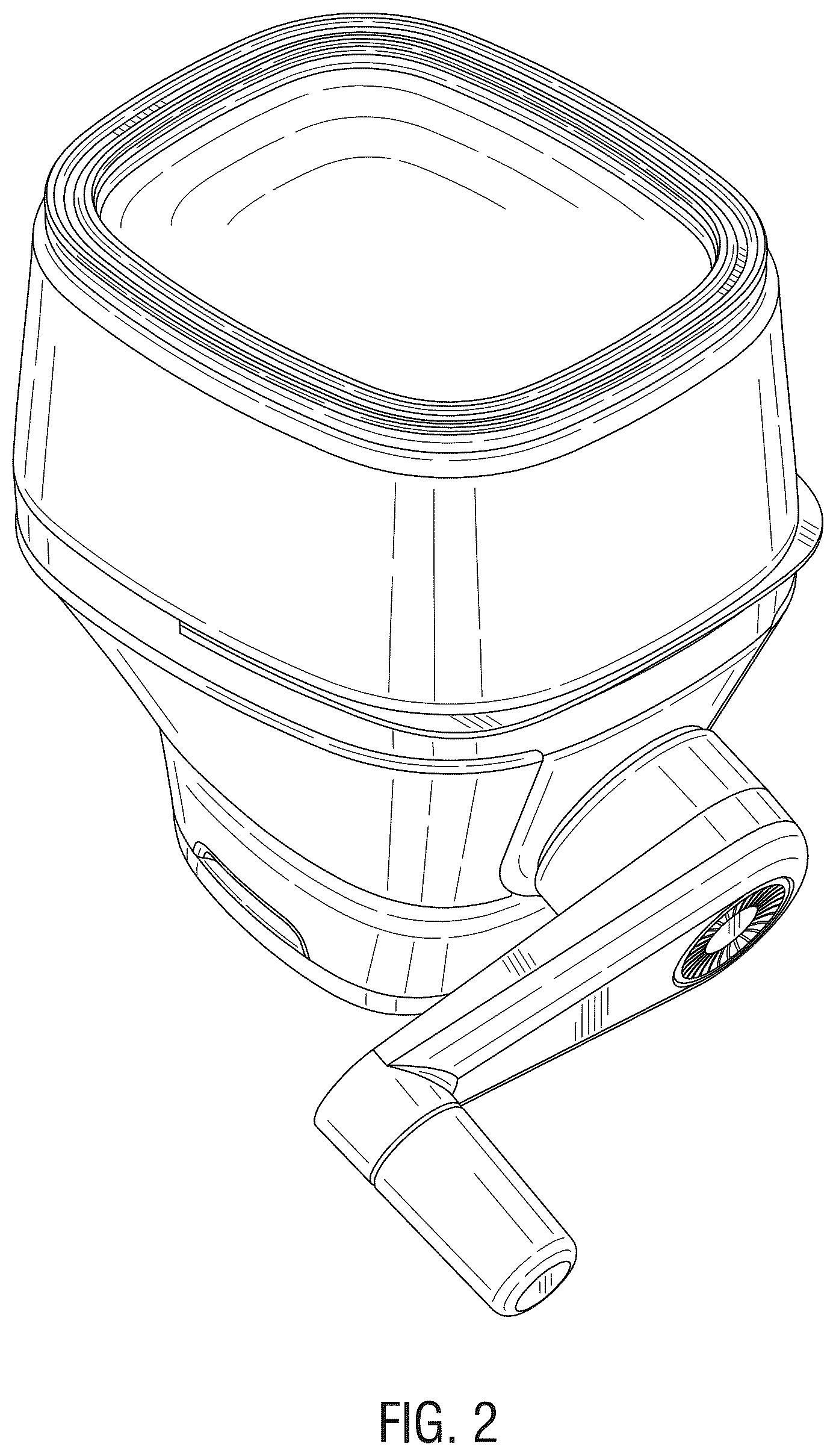 Patent USD1043275 Figure 2 – Manual food grinder