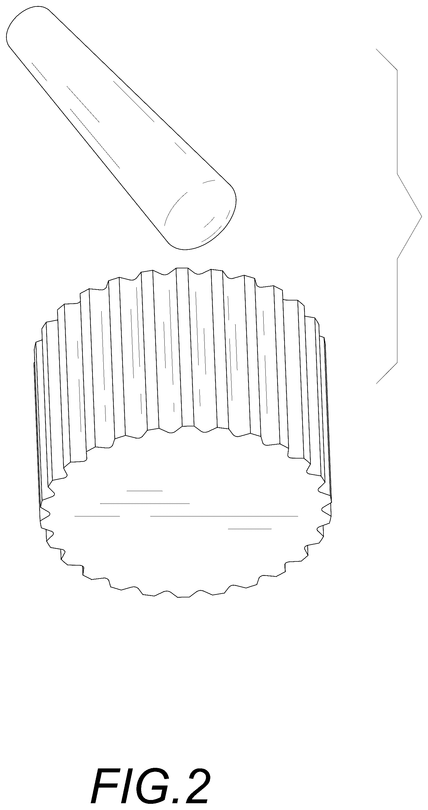 Patent USD1043276 Figure 2 – Granite mortar and pestle