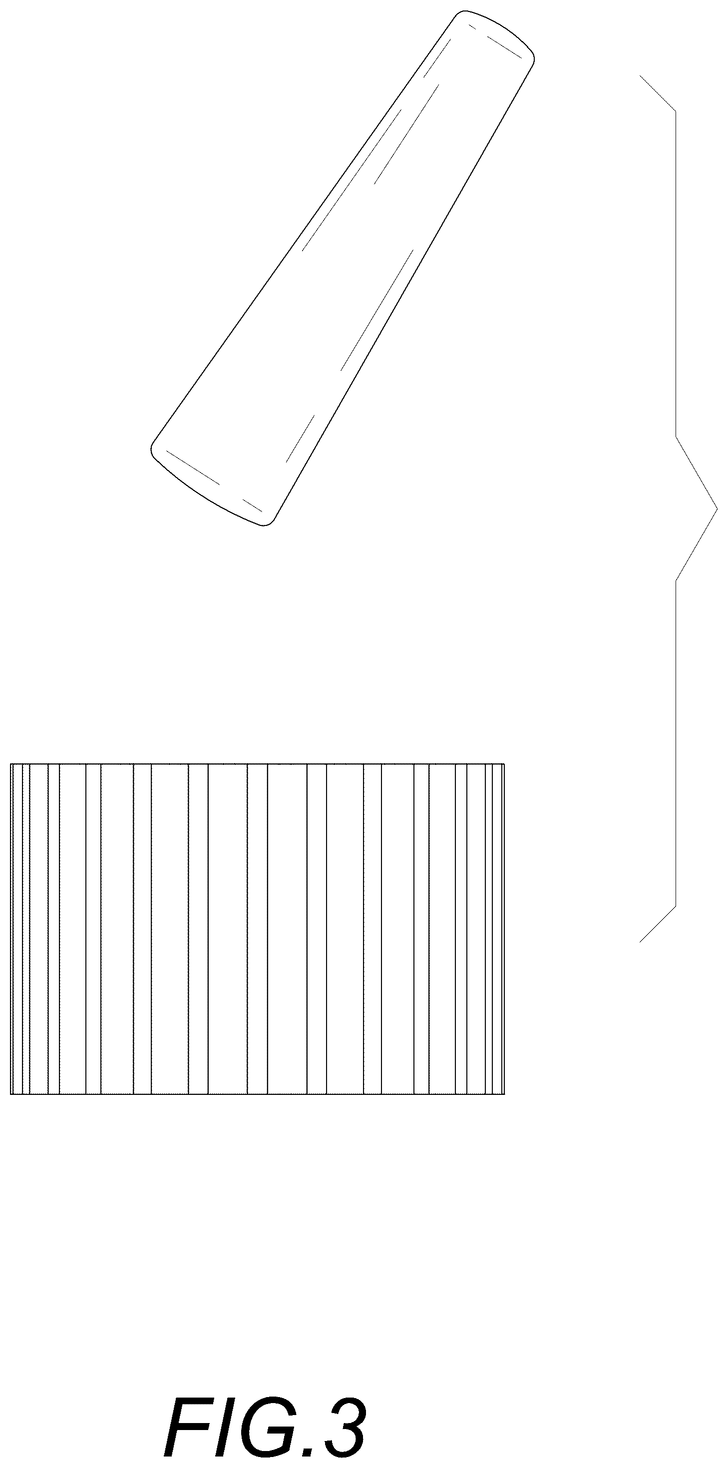 Patent USD1043276 Figure 3 – Granite mortar and pestle