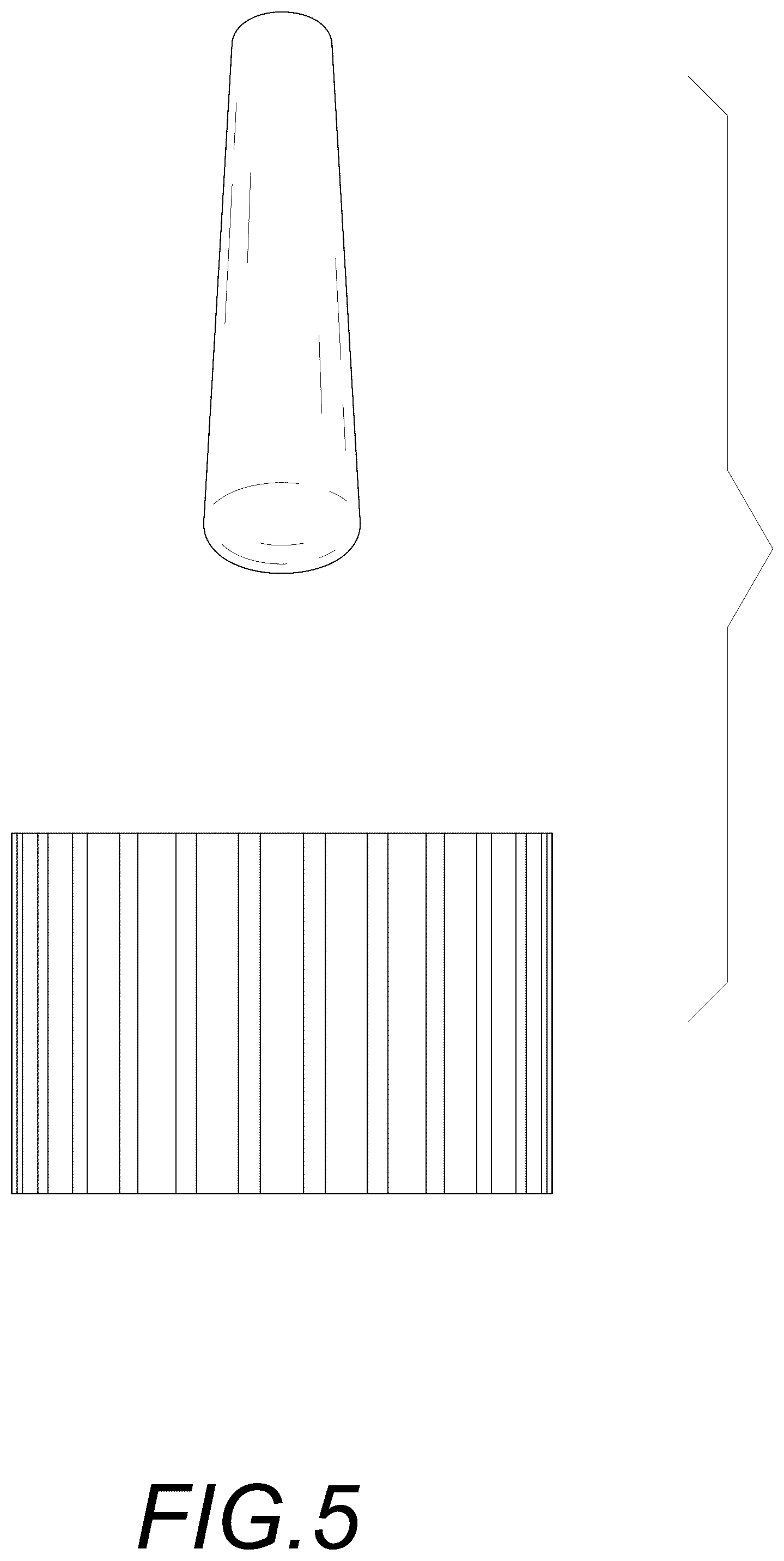 Patent USD1043276 Figure 5 – Granite mortar and pestle