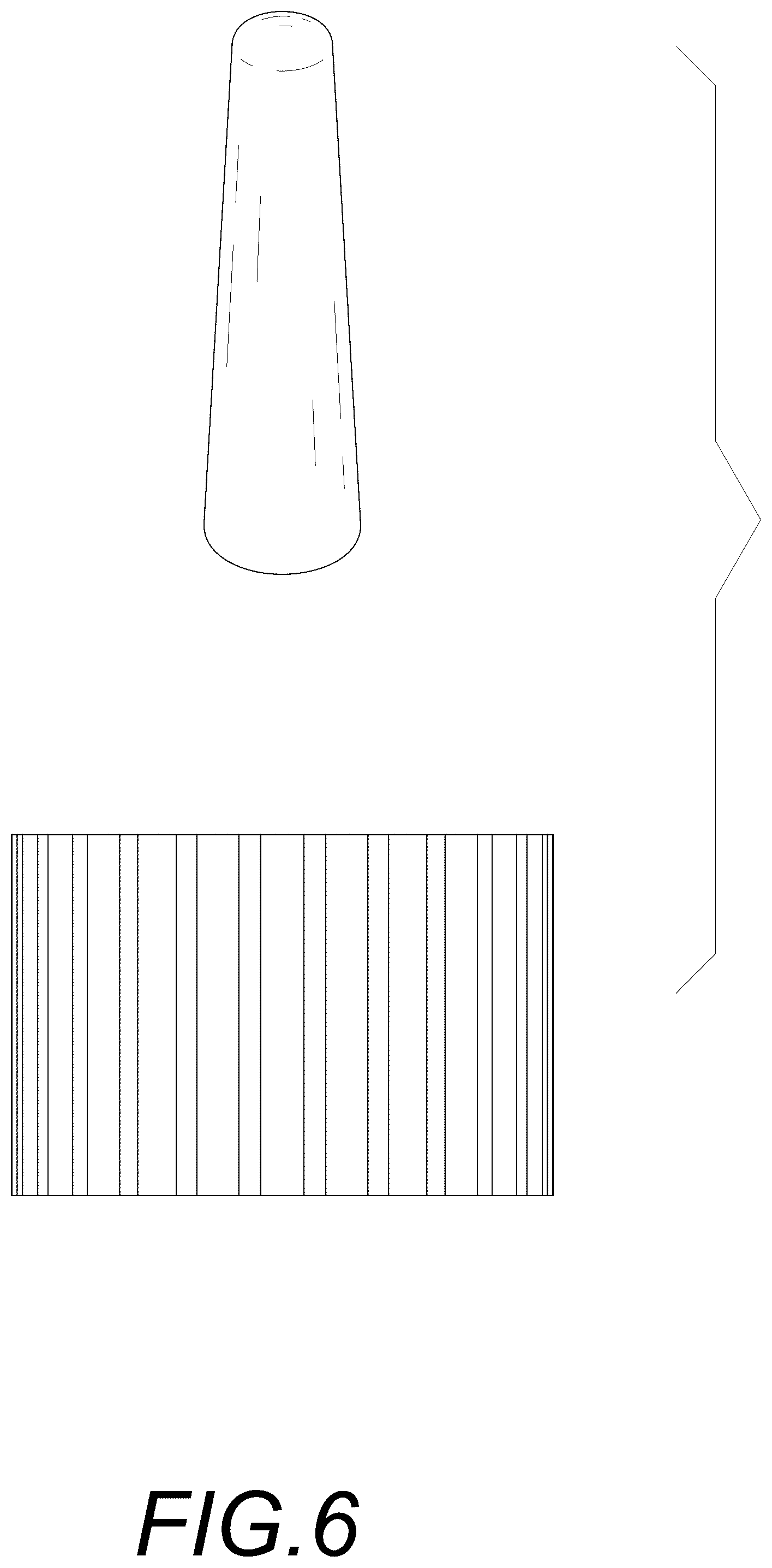 Patent USD1043276 Figure 6 – Granite mortar and pestle