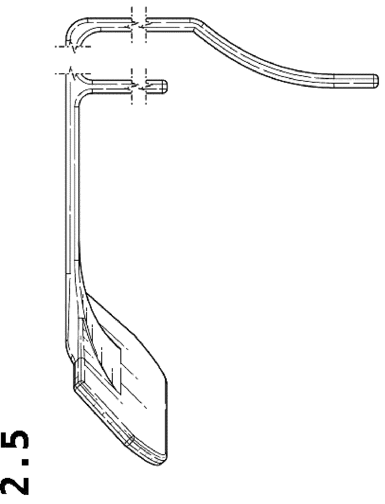 Patent USD1043278 Figure 12 – Scraper for kitchen waste