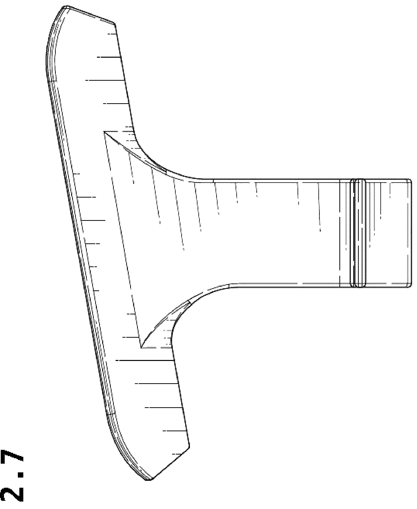 Patent USD1043278 Figure 14 – Scraper for kitchen waste