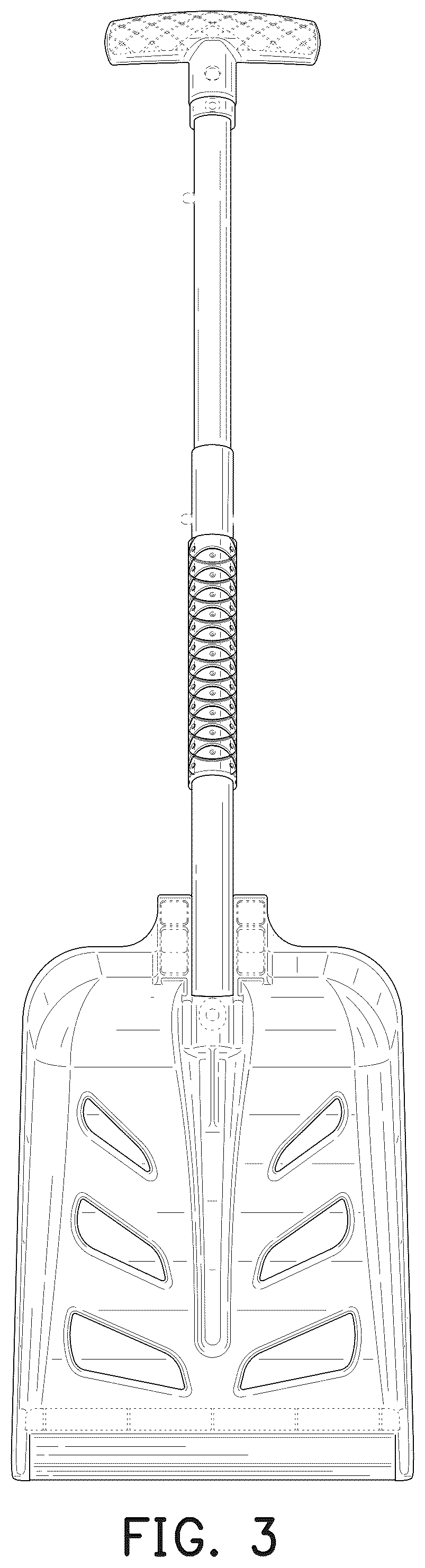 Patent USD1043280 Figure 3 – Foldable shovel