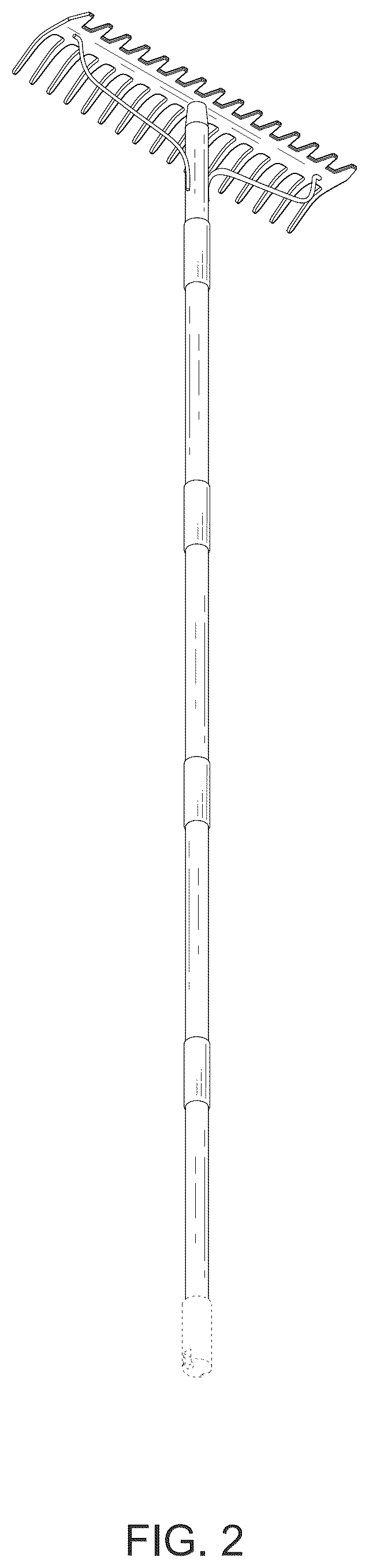 Patent USD1043281 Figure 2 – Bow rake