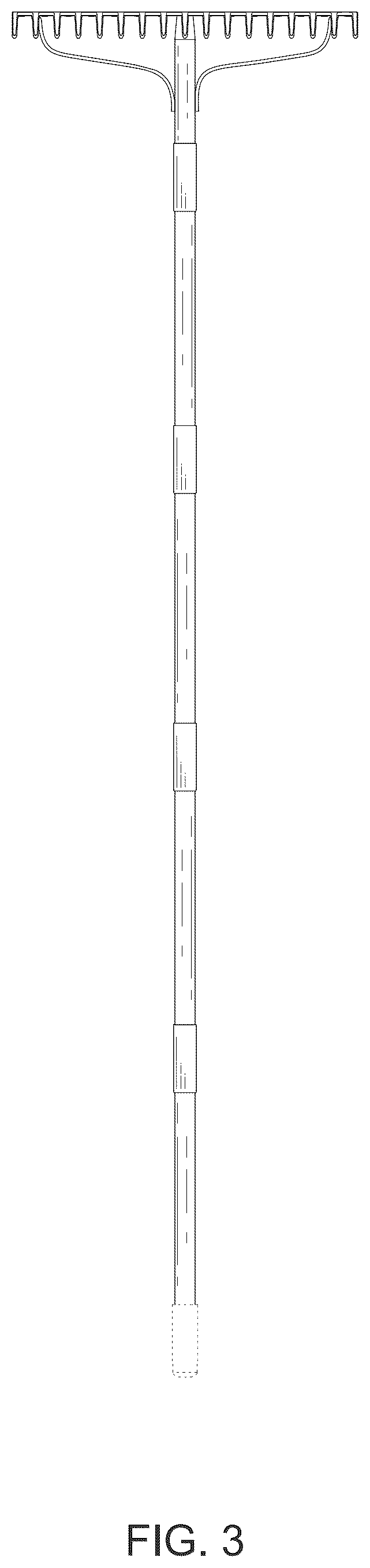 Patent USD1043281 Figure 3 – Bow rake