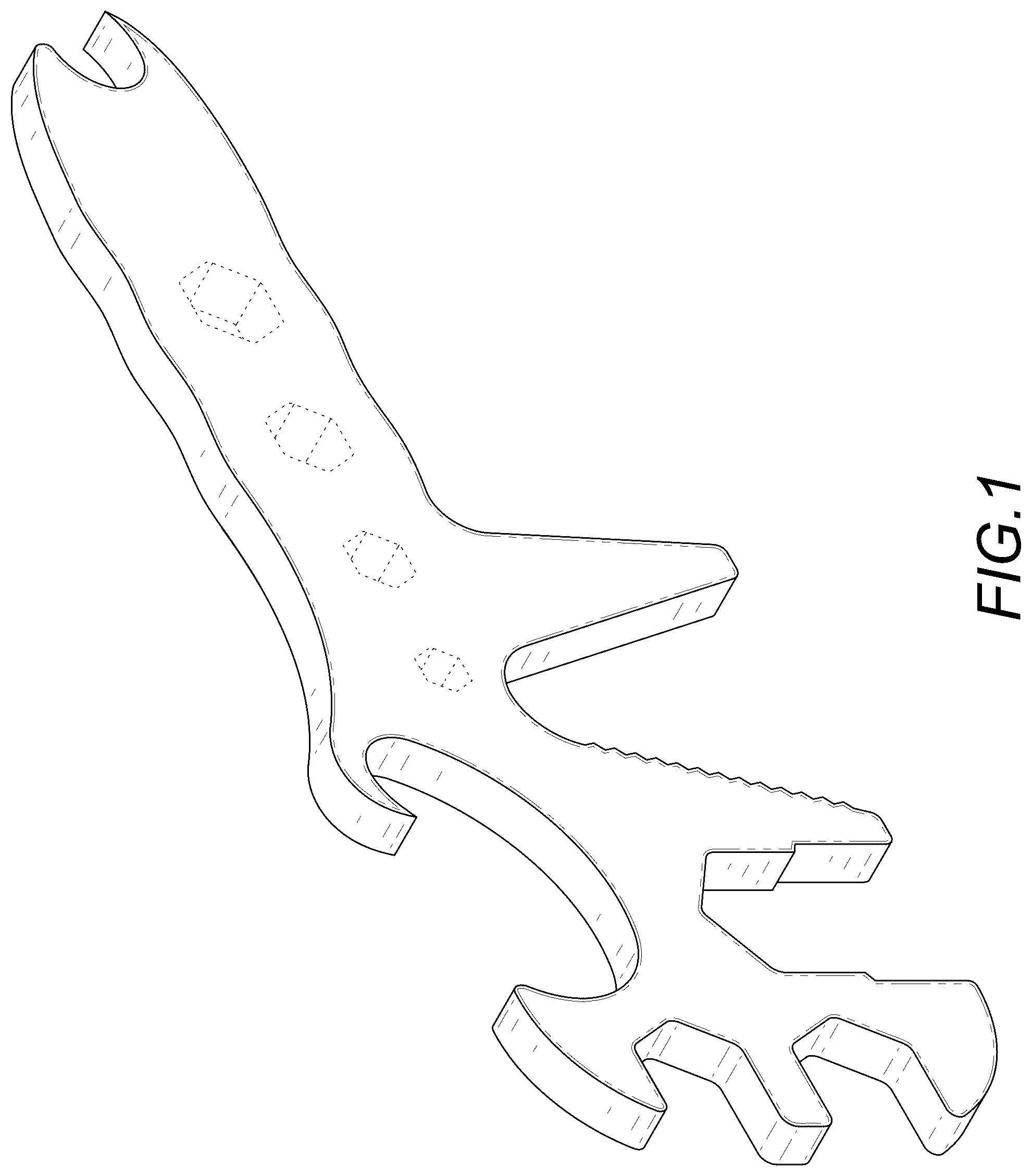 Patent USD1043288 Figure 1 – Wrench
