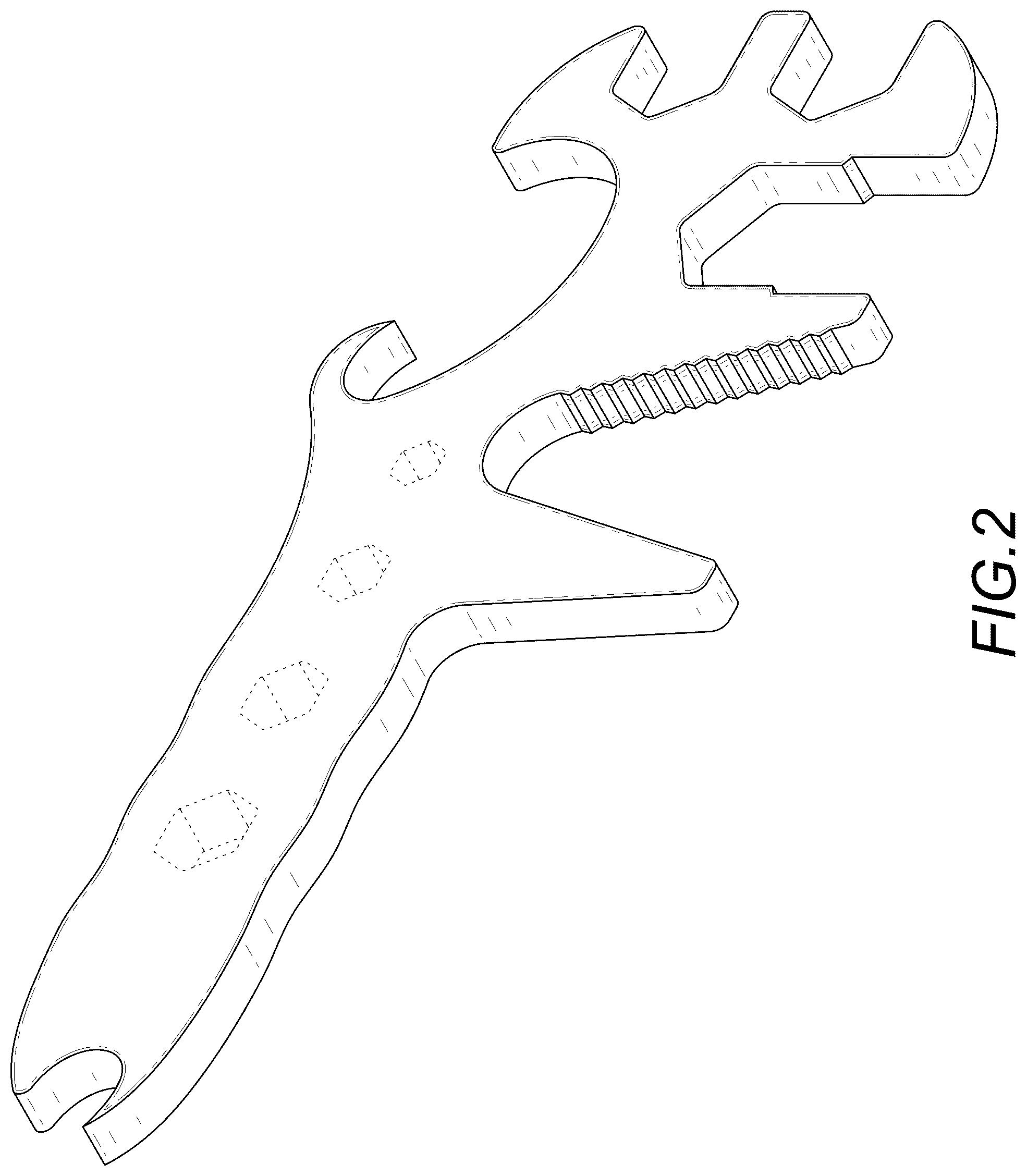 Patent USD1043288 Figure 2 – Wrench