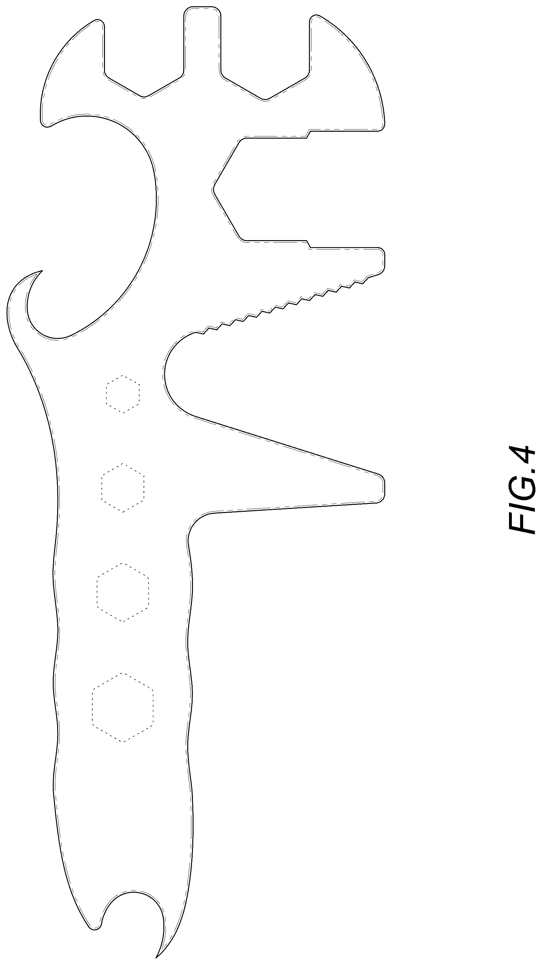 Patent USD1043288 Figure 4 – Wrench