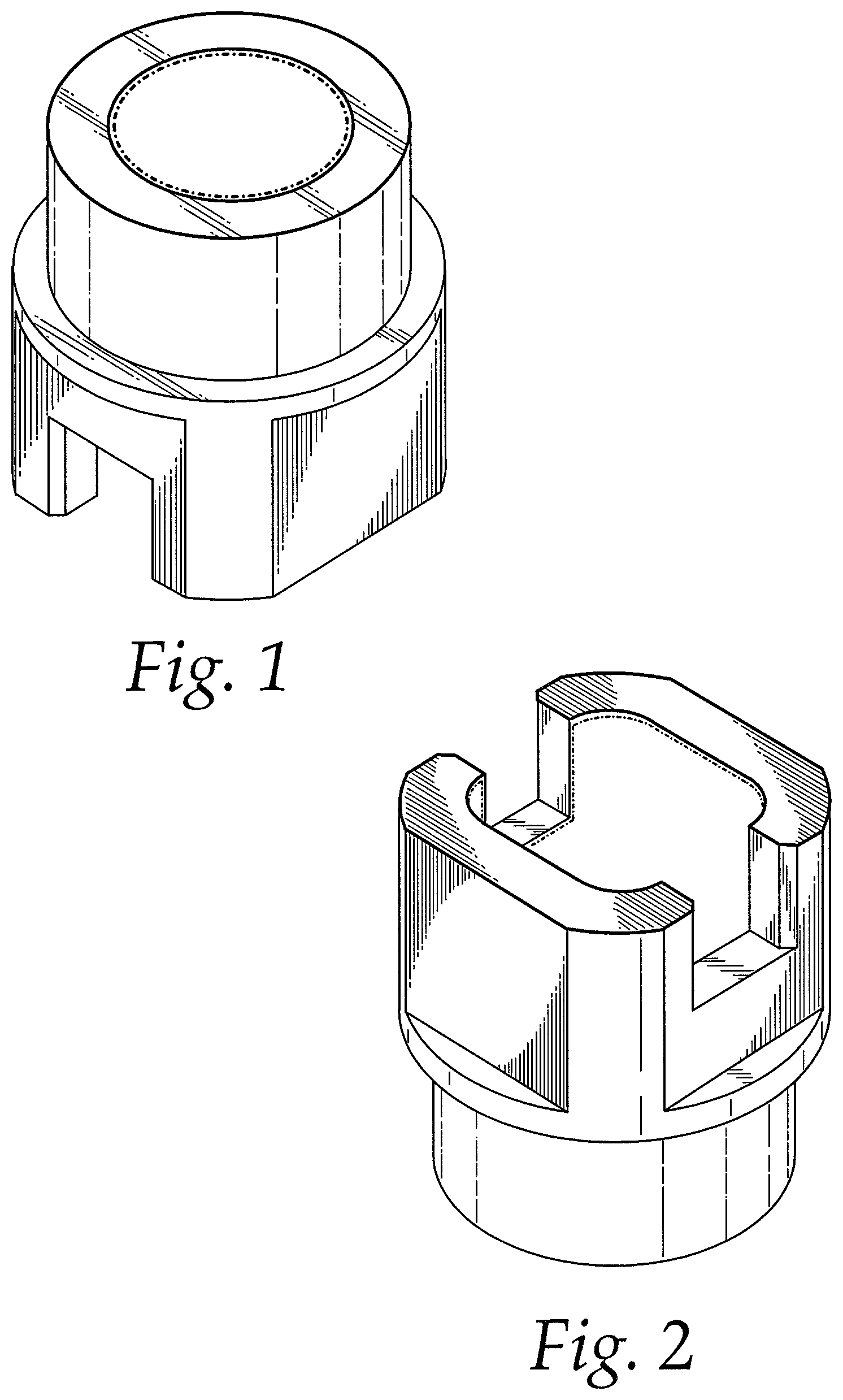 Patent USD1043289 Figure 1 – Adaptor for rotary trimmer head