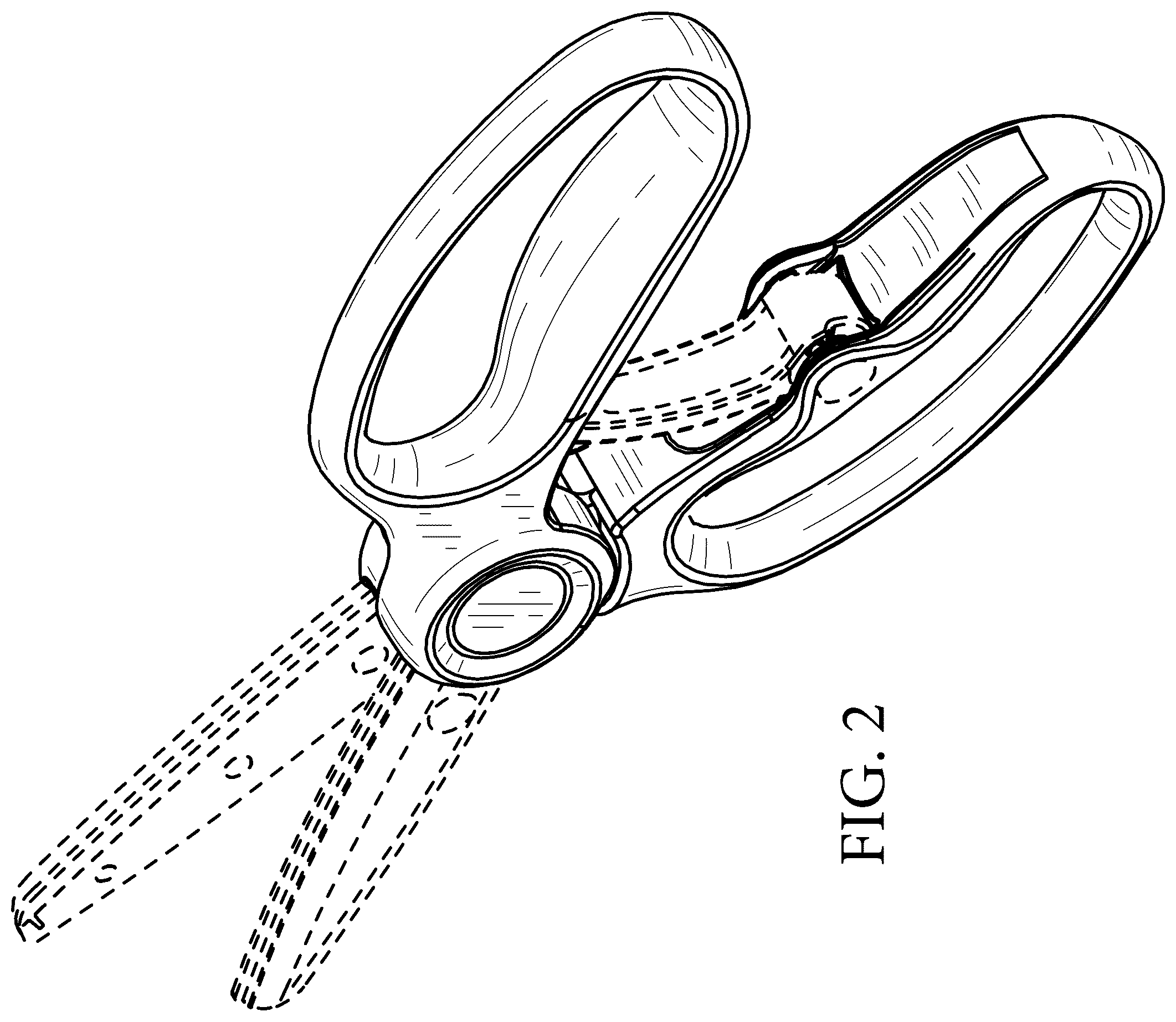 Patent USD1043294 Figure 2 – Scissors