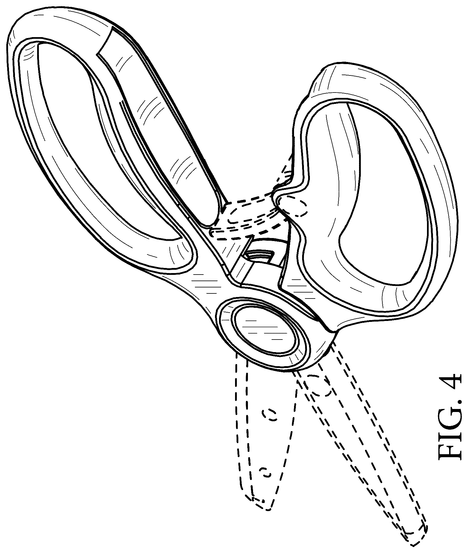 Patent USD1043294 Figure 4 – Scissors
