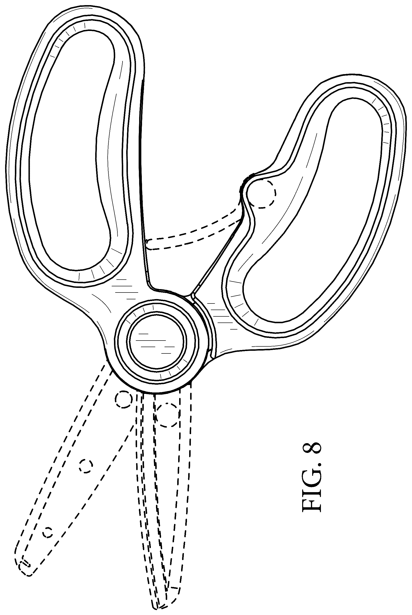 Patent USD1043294 Figure 8 – Scissors