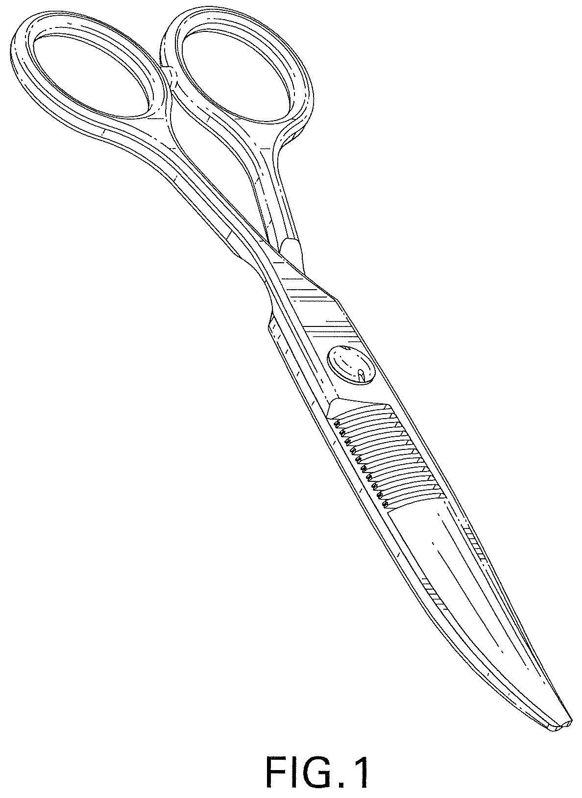Patent USD1043295 — Hair cutting shear — Figure 1