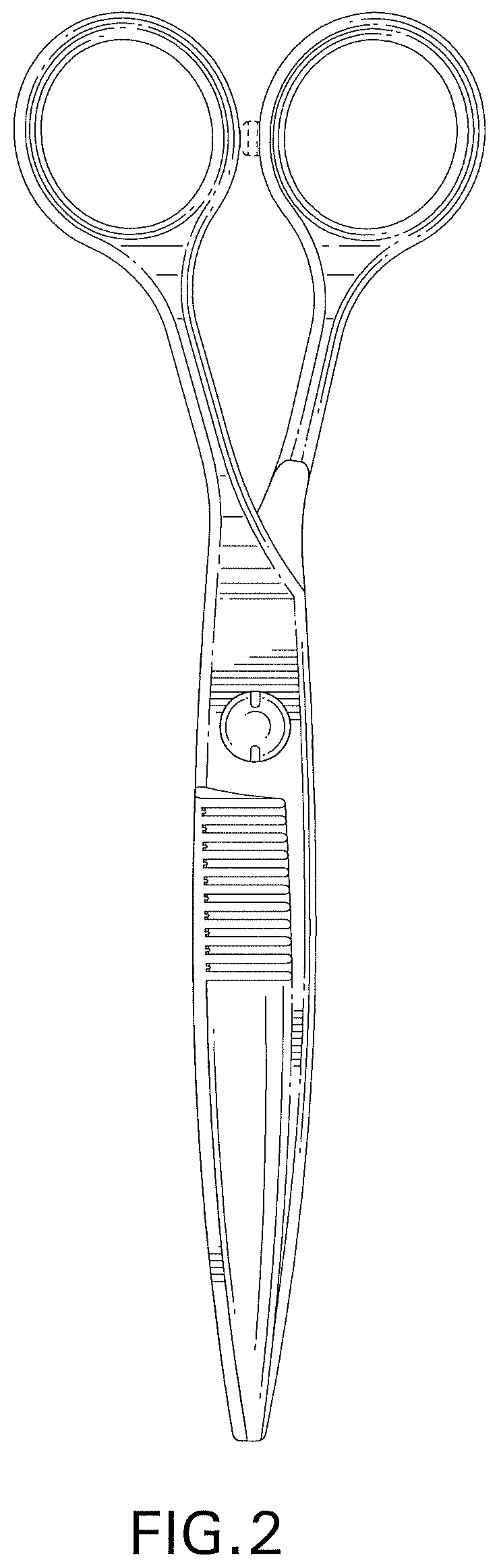 Patent USD1043295 Figure 2 – Hair cutting shear