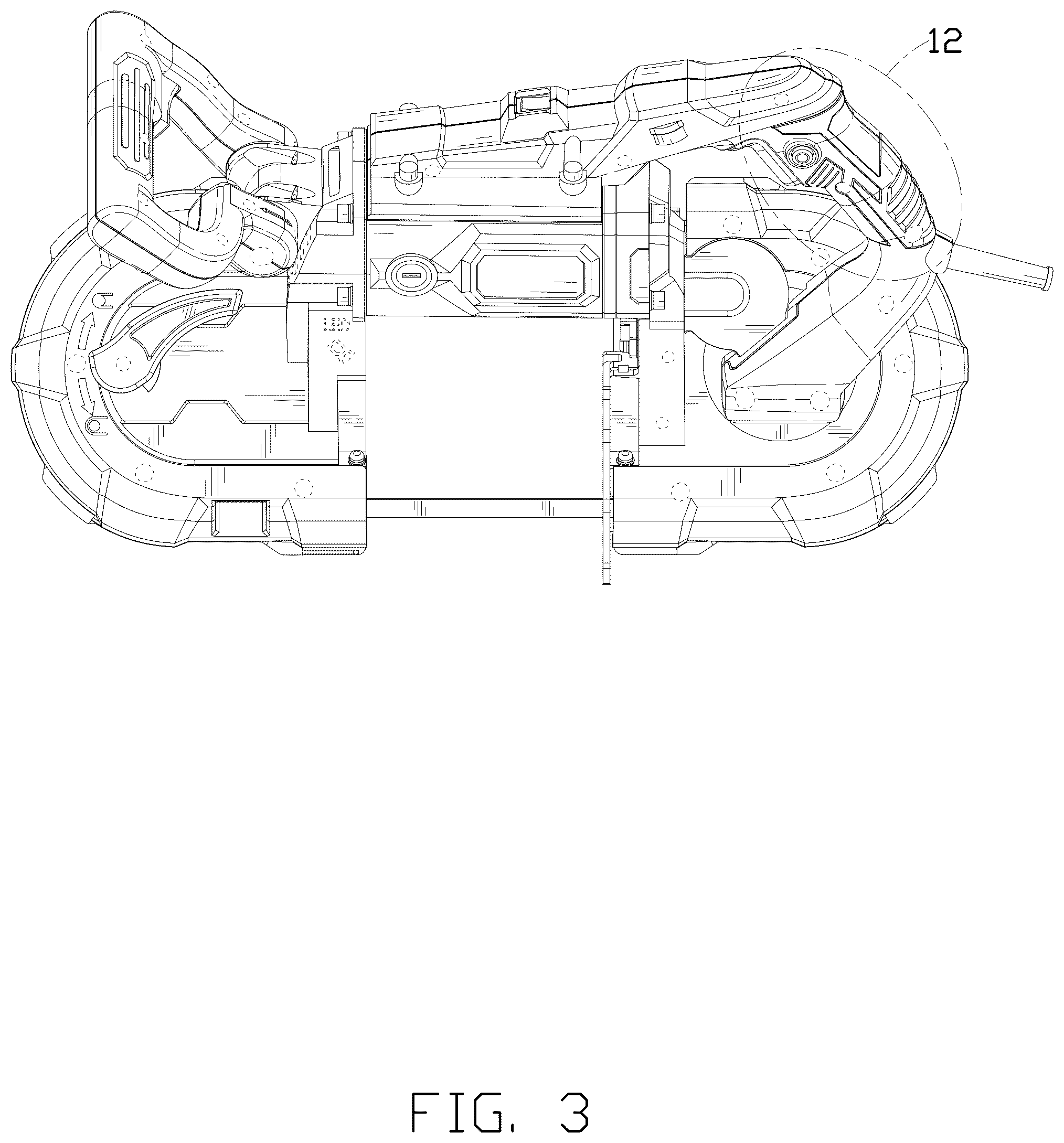 Patent USD1043298 Figure 3 – Metal cutting machine