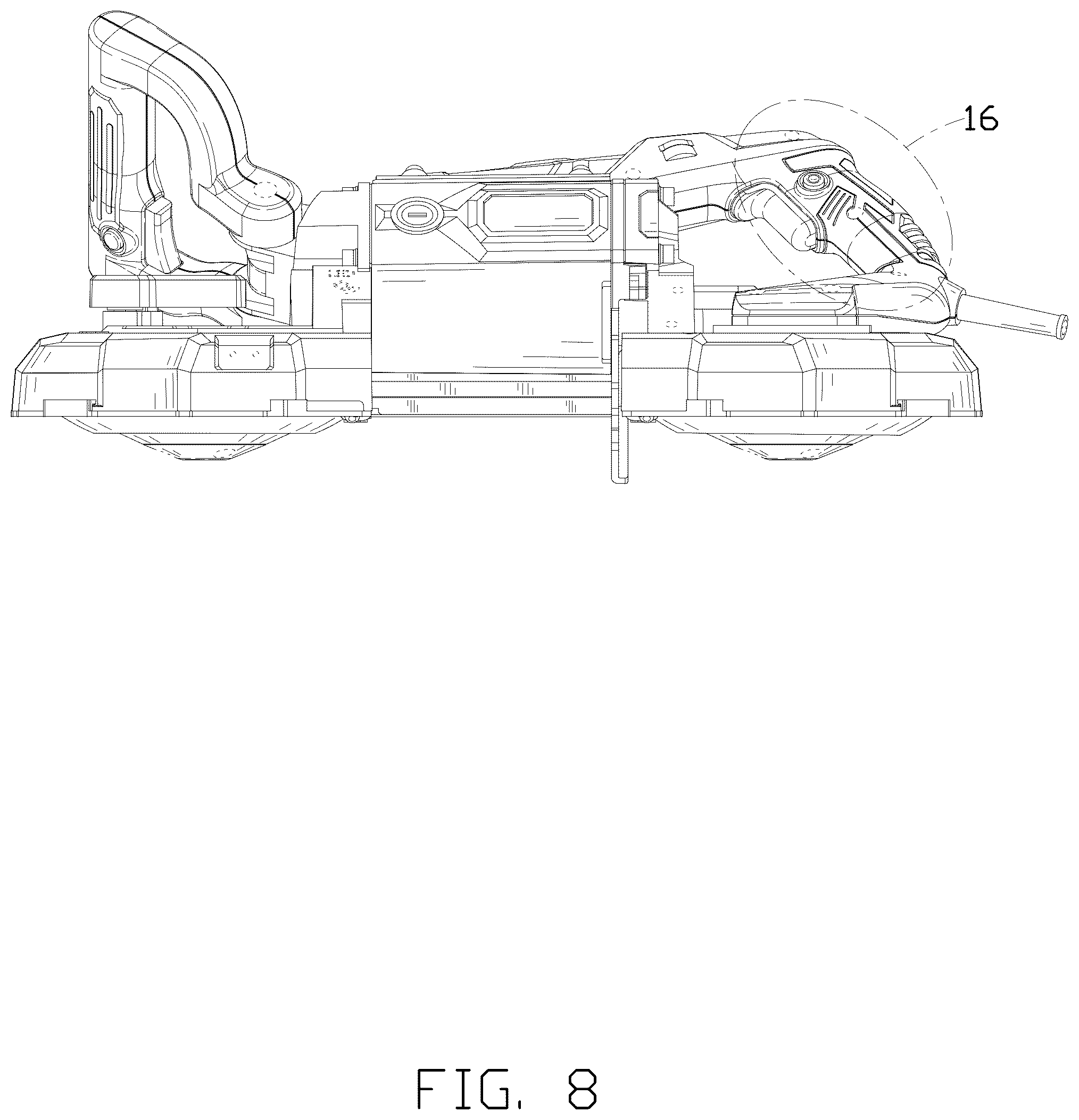 Patent USD1043298 Figure 8 – Metal cutting machine