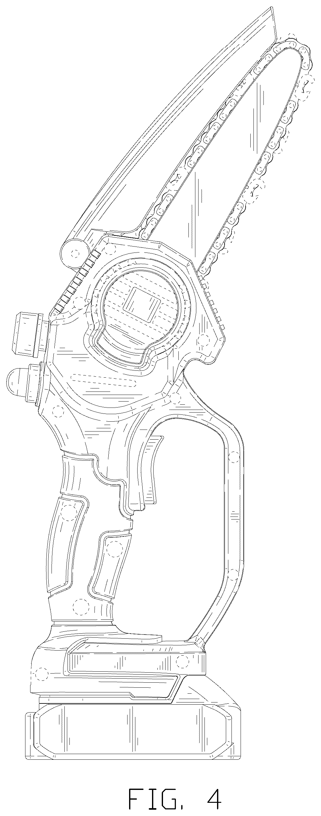 Patent USD1043299 Figure 4 – Chainsaw