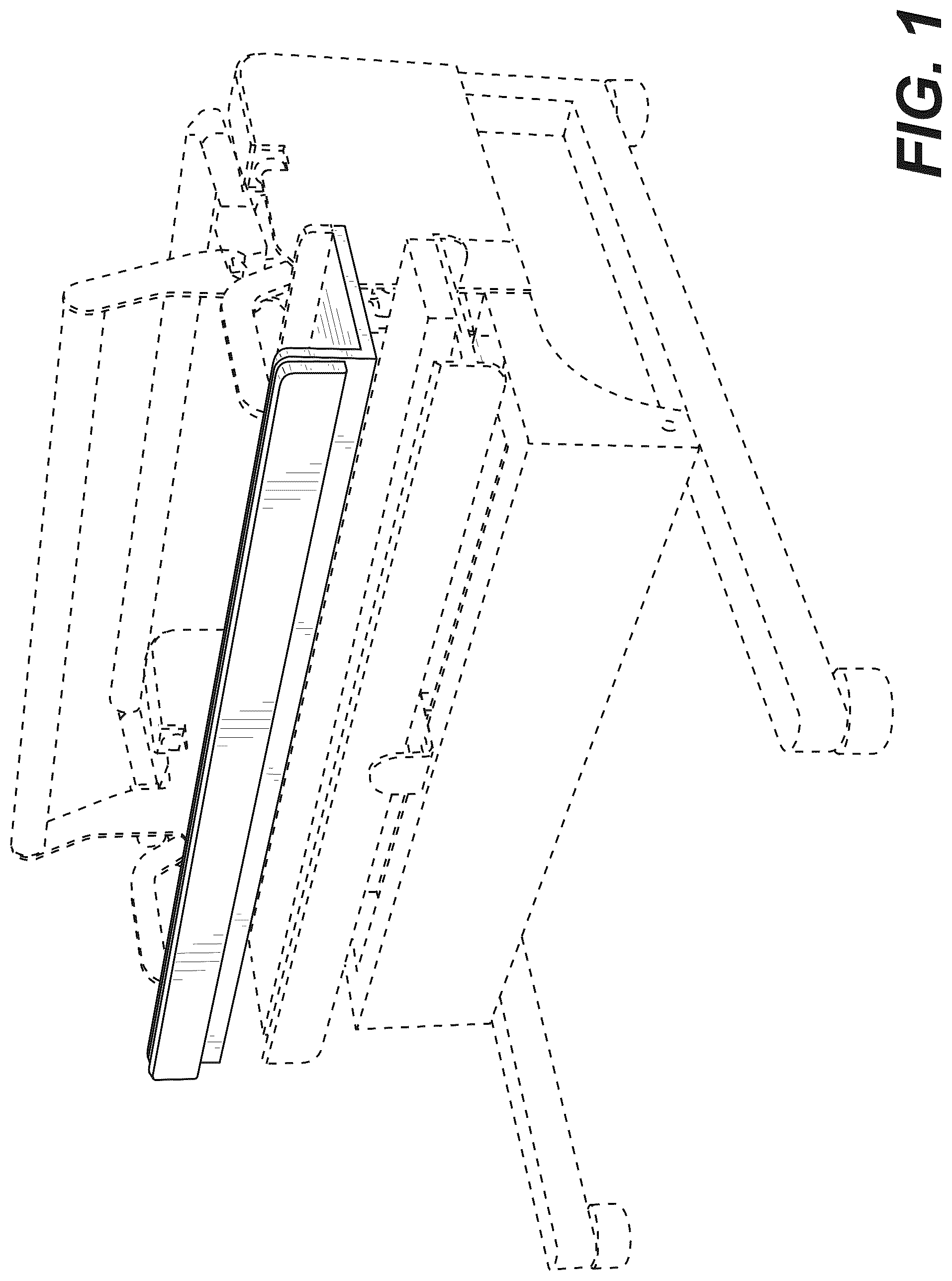 Patent USD1043301 Figure 1 – Apparatus for partitioning construction materials