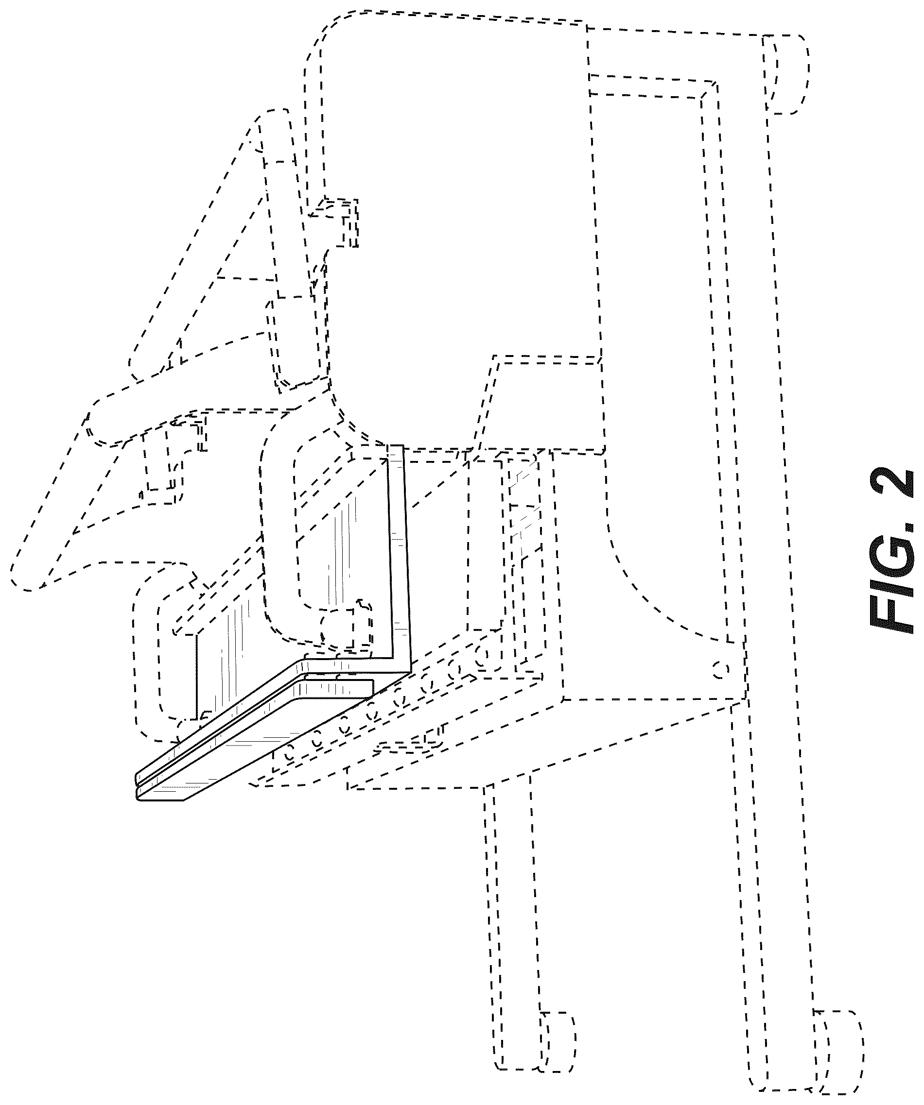 Patent USD1043301 Figure 2 – Apparatus for partitioning construction materials
